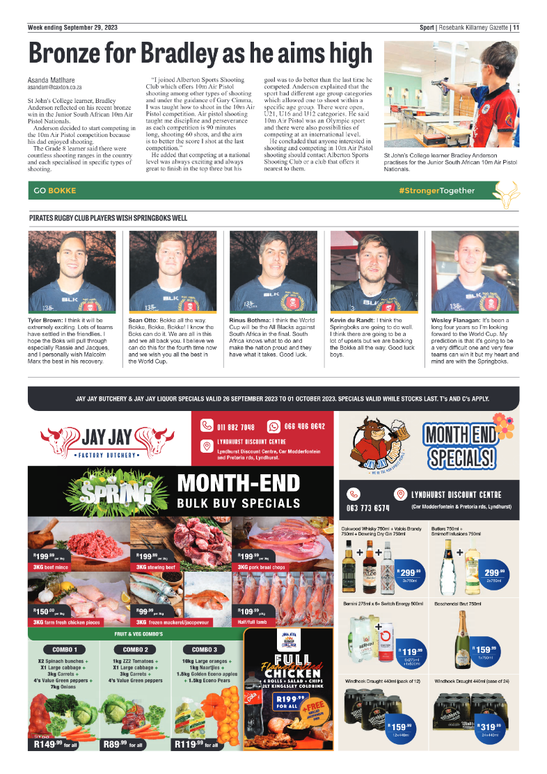 Rosebank Killarney Gazette 29 September 2023 page 11