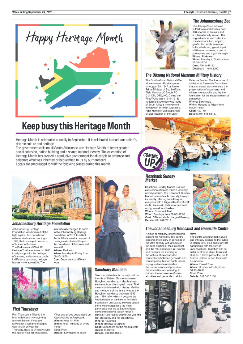 Rosebank Killarney Gazette 29 September 2023 page 7