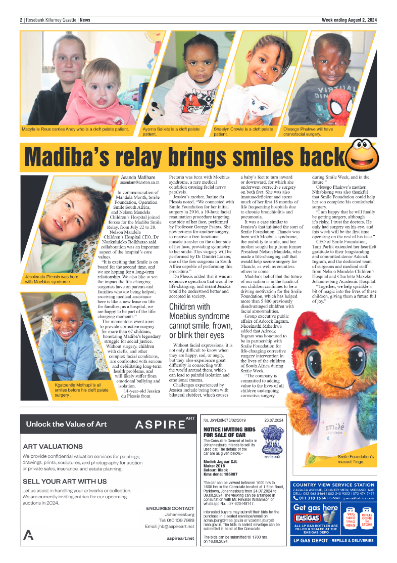 Rosebank Killarney Gazette 2 August 2024 page 2