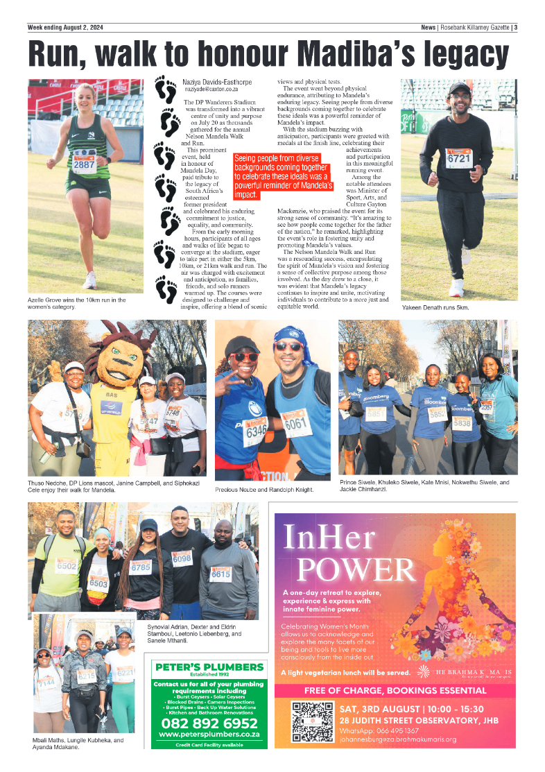 Rosebank Killarney Gazette 2 August 2024 page 3