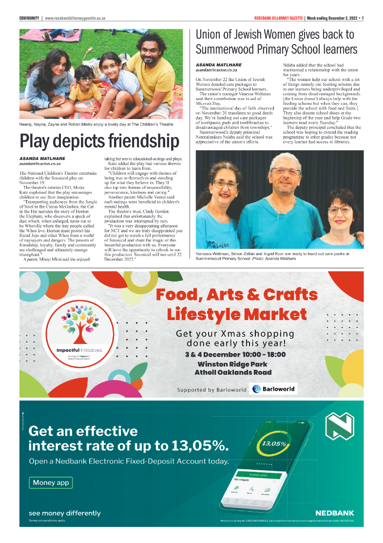 Rosebank Killarney Gazette 2 Dec 2022 page 7