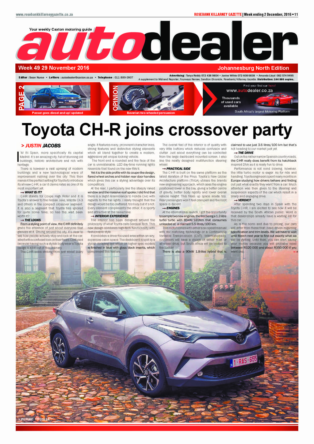 Rosebank Killarney Gazette 2 December 2016 page 11
