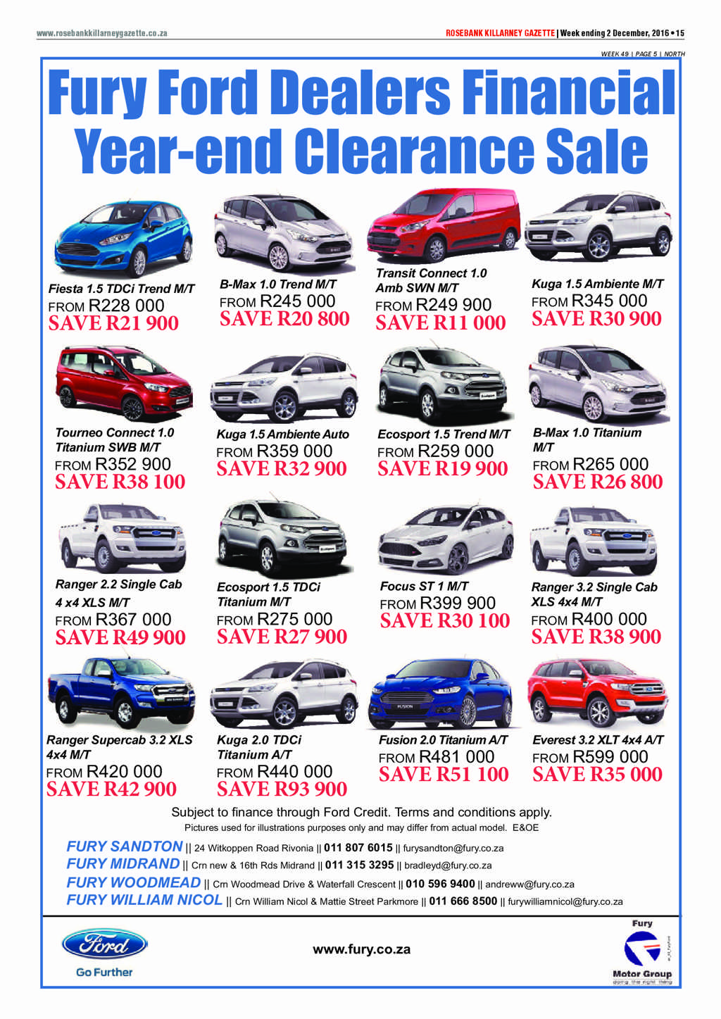Rosebank Killarney Gazette 2 December 2016 page 15