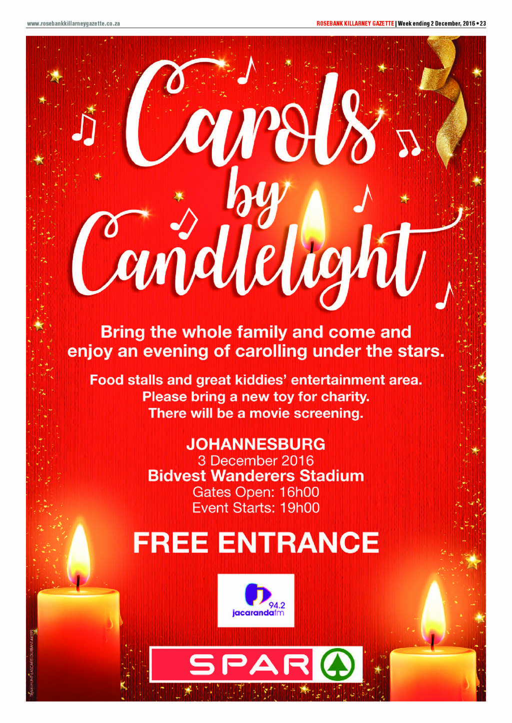 Rosebank Killarney Gazette 2 December 2016 page 23