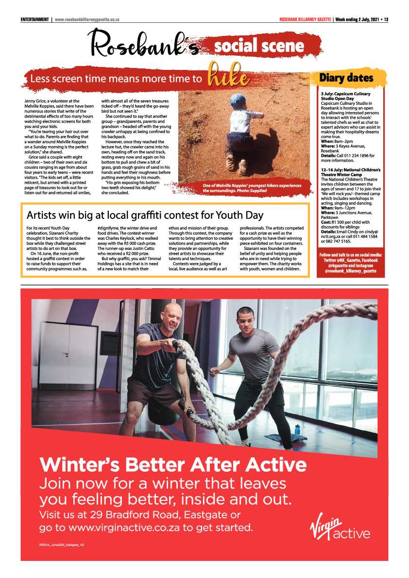 Rosebank Killarney Gazette 2 July 2021 page 13
