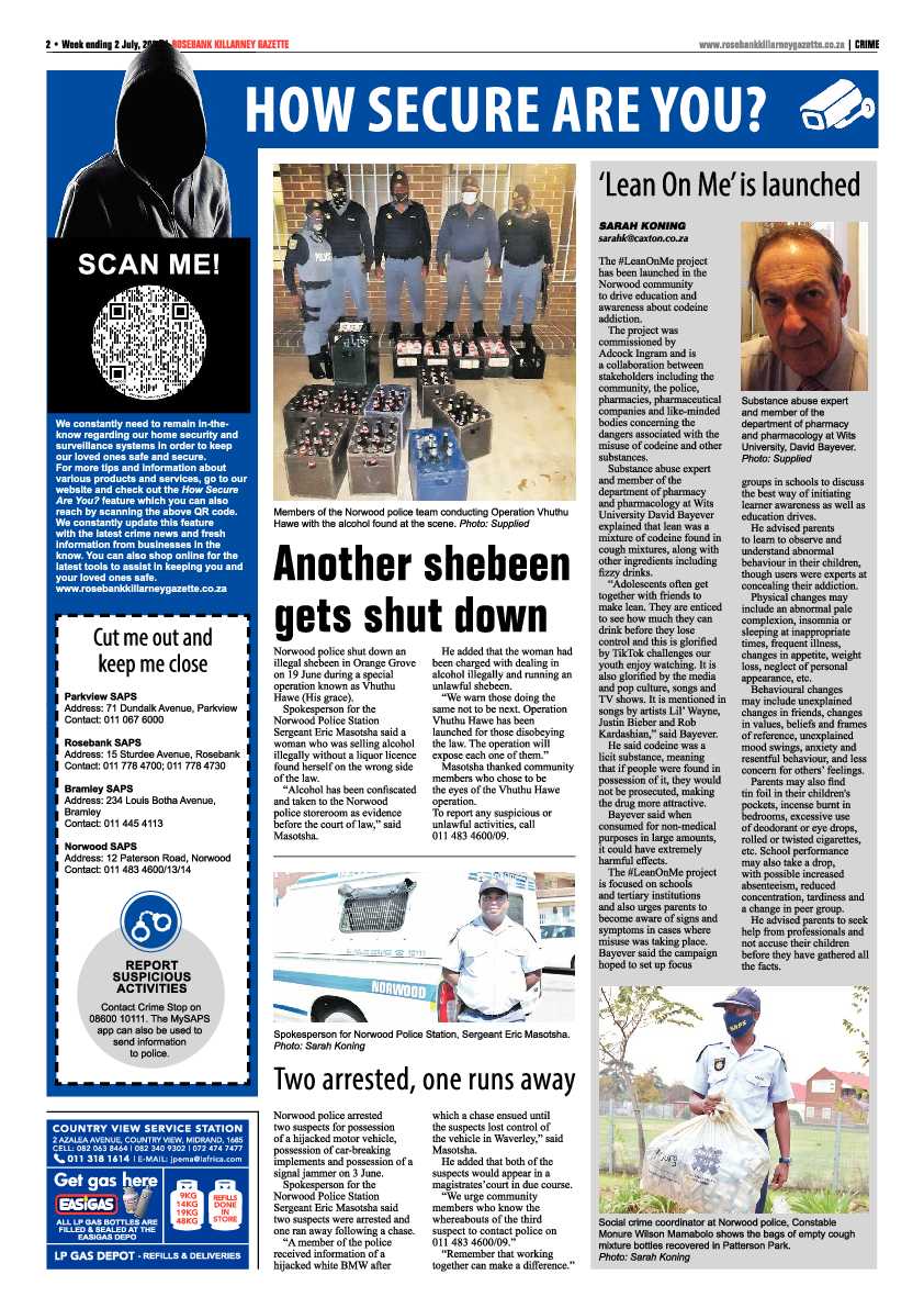 Rosebank Killarney Gazette 2 July 2021 page 2