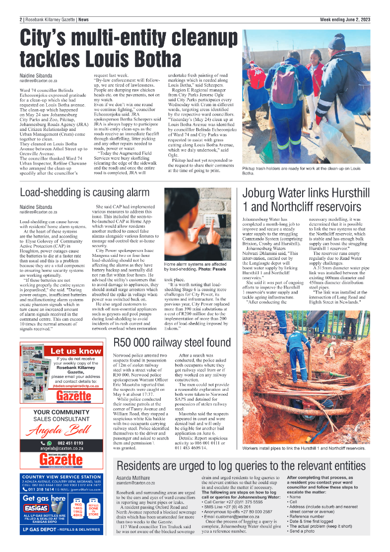 Rosebank Killarney Gazette 2 June 2023 page 2