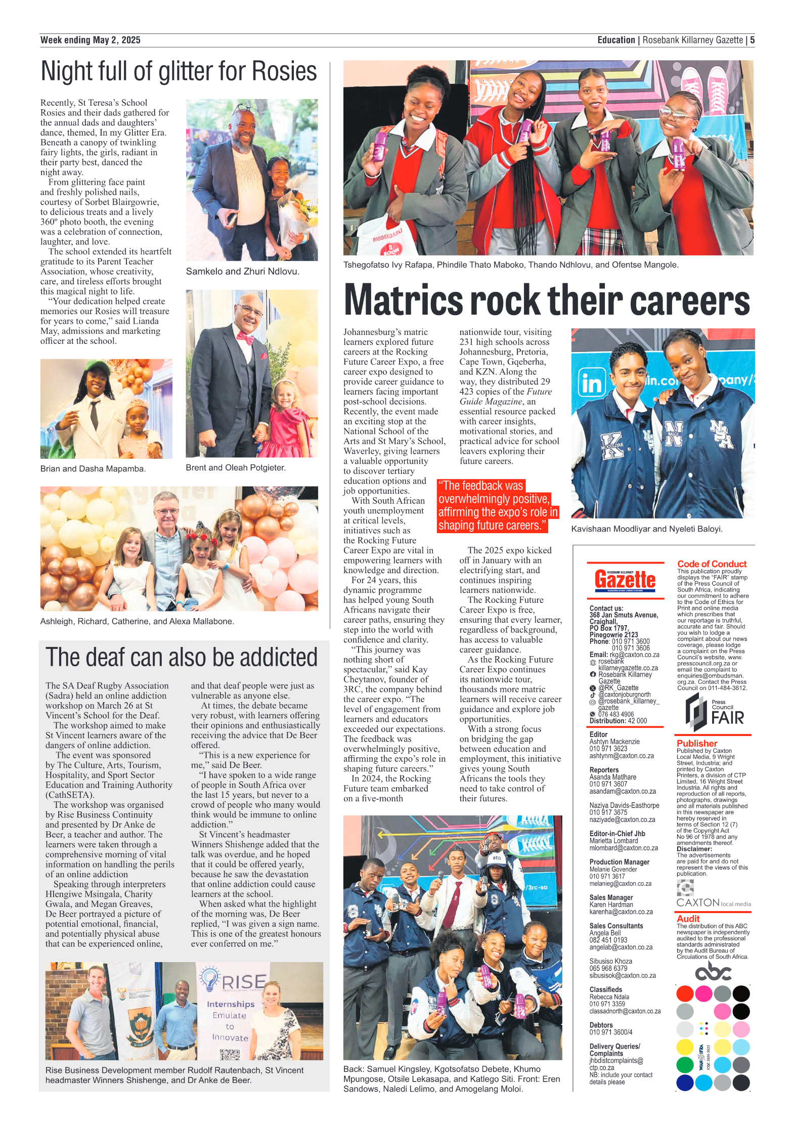 Rosebank Killarney Gazette 2 May 2025 page 5