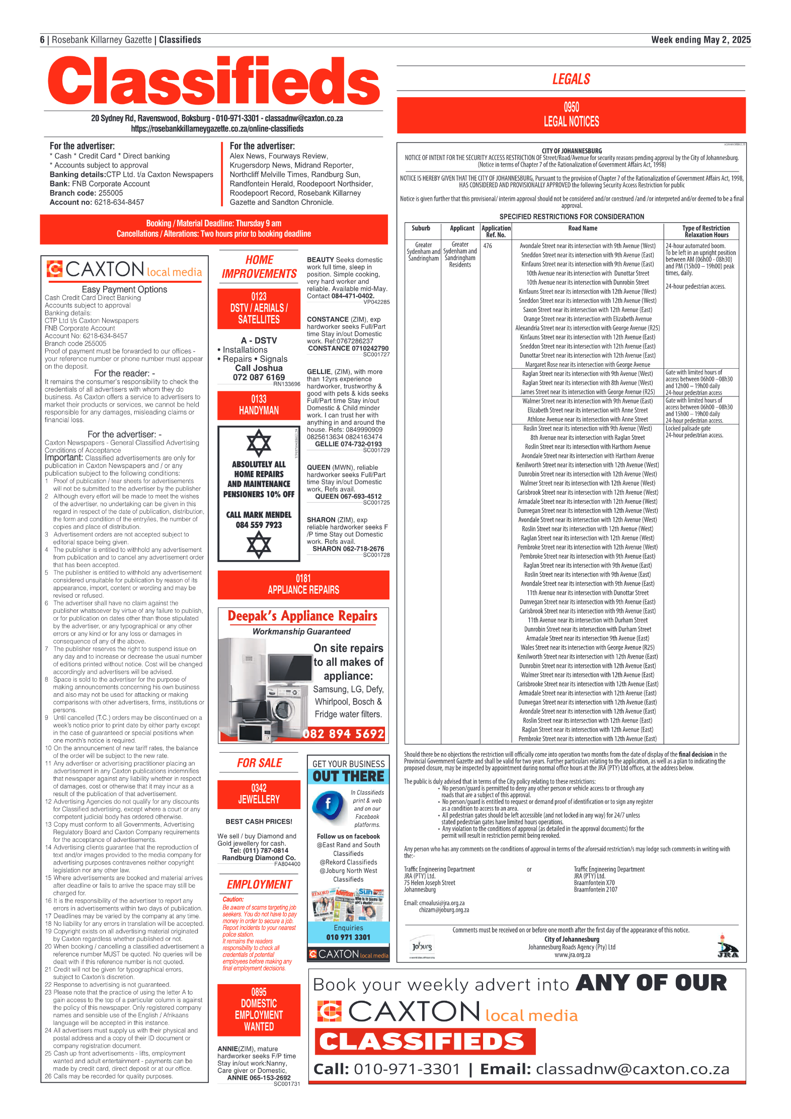 Rosebank Killarney Gazette 2 May 2025 page 6