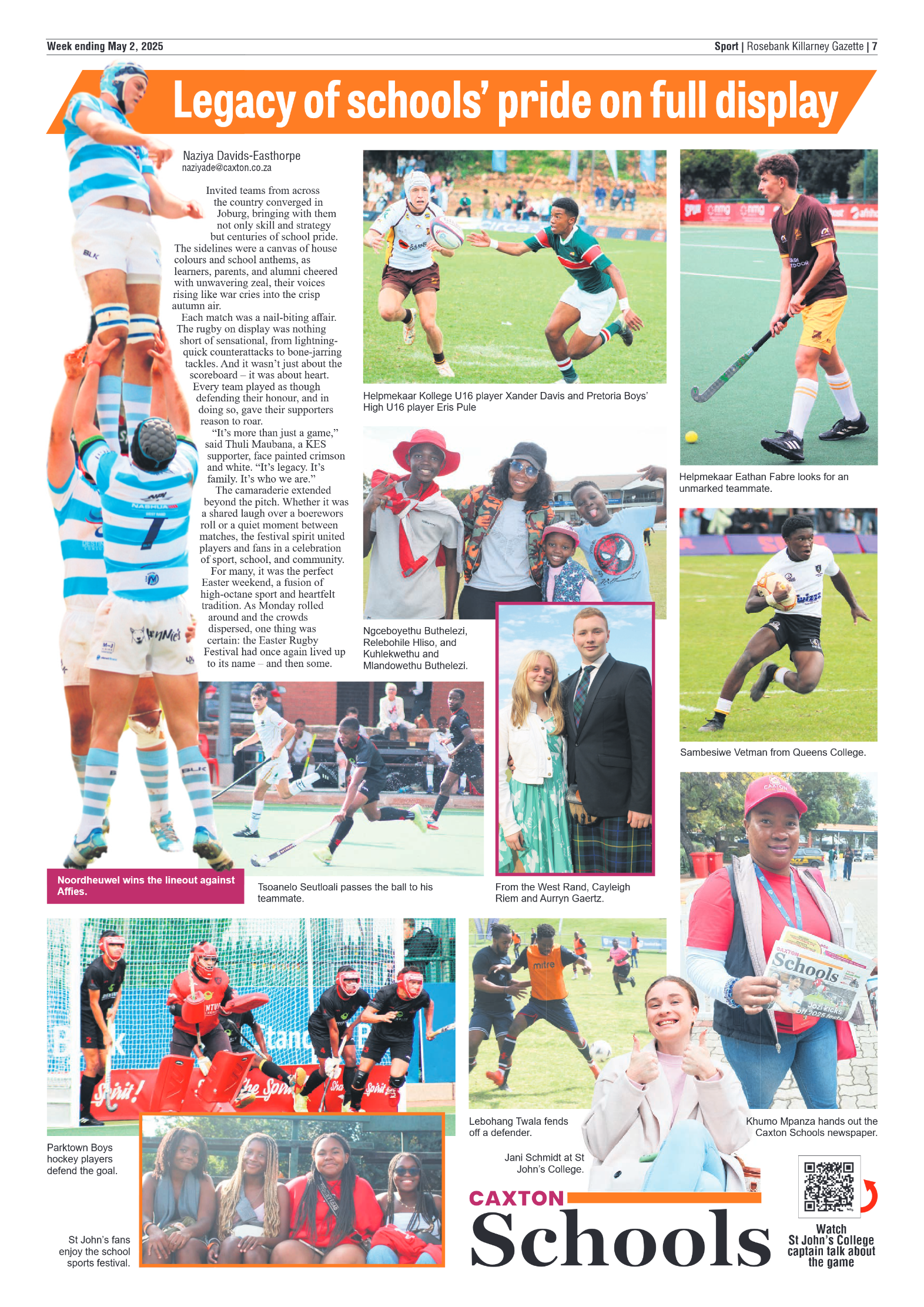 Rosebank Killarney Gazette 2 May 2025 page 7