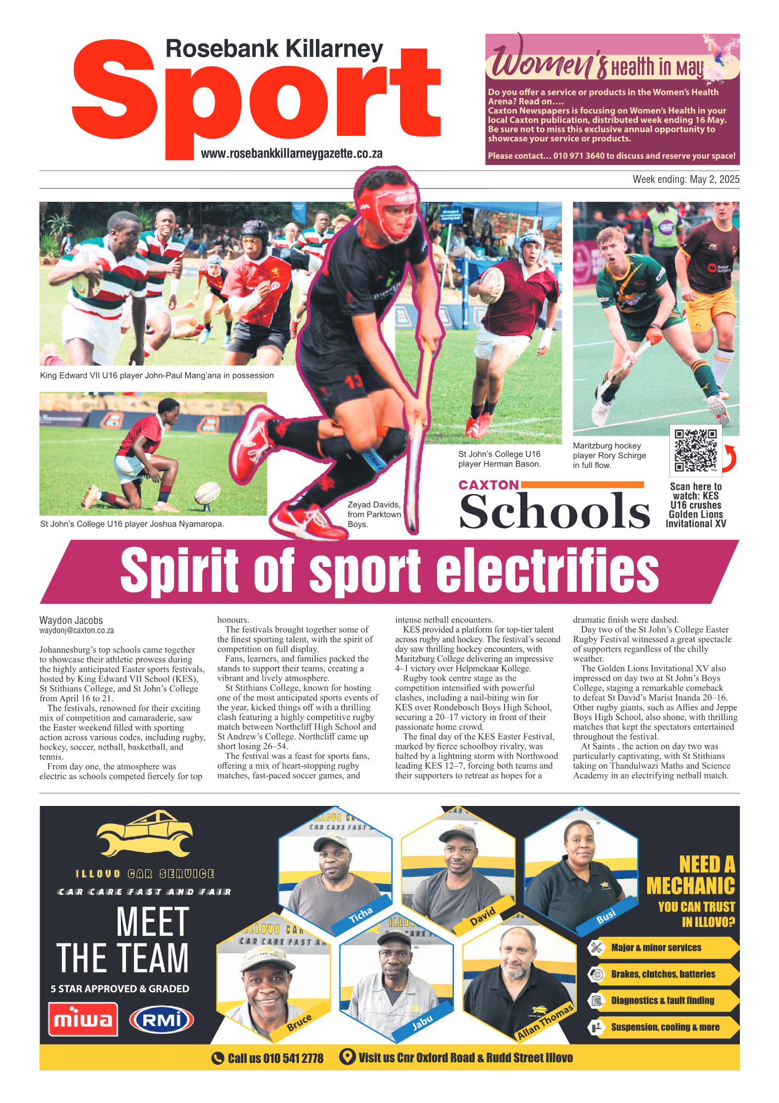 Rosebank Killarney Gazette 2 May 2025 page 8