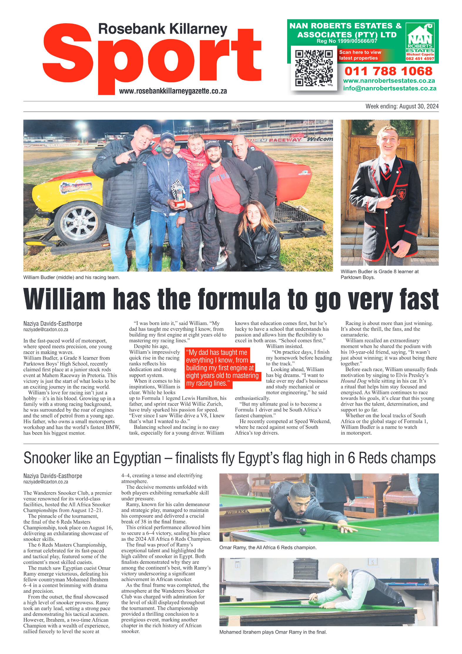 Rosebank Killarney Gazette 30 August 2024 page 12