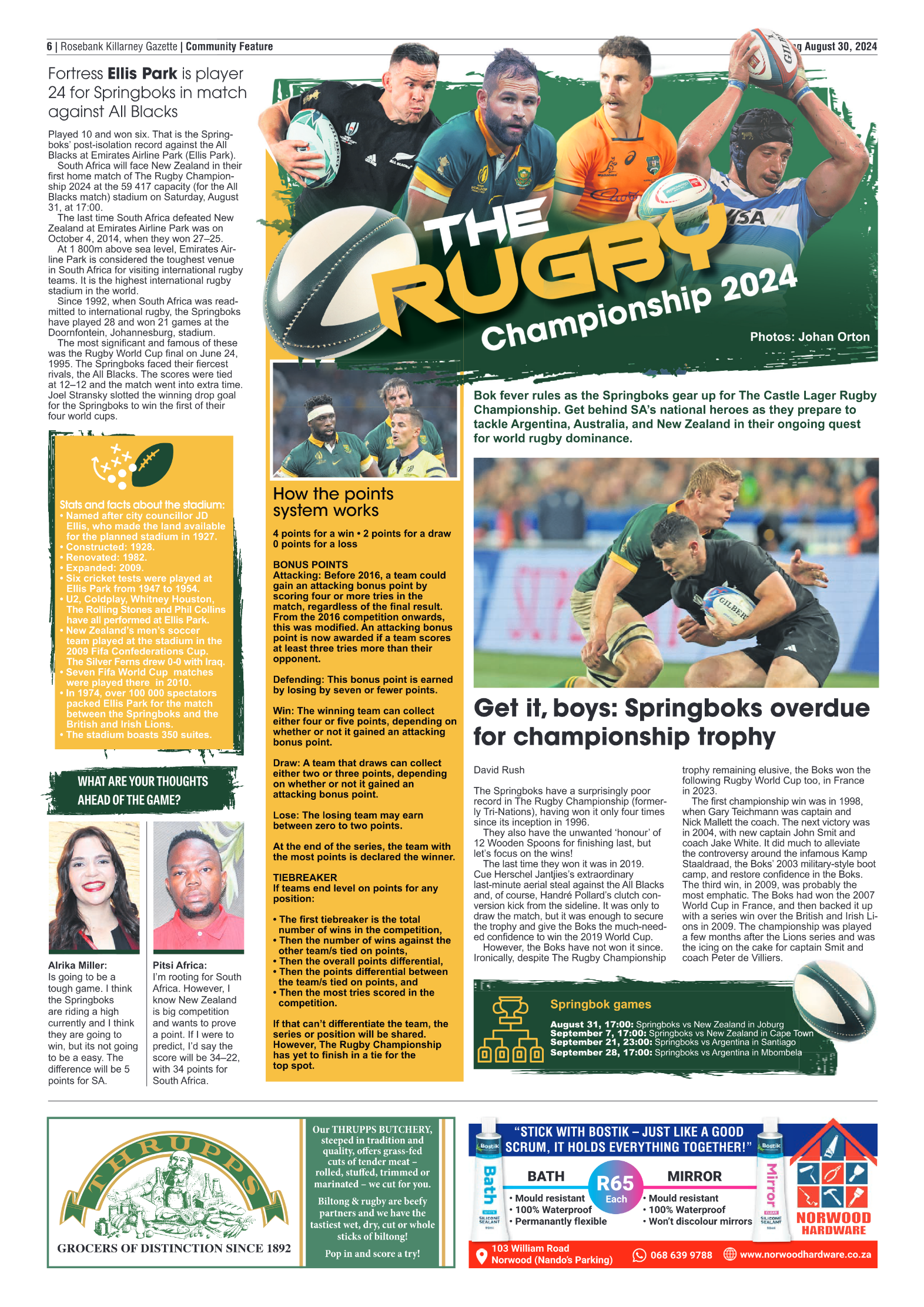 Rosebank Killarney Gazette 30 August 2024 page 6
