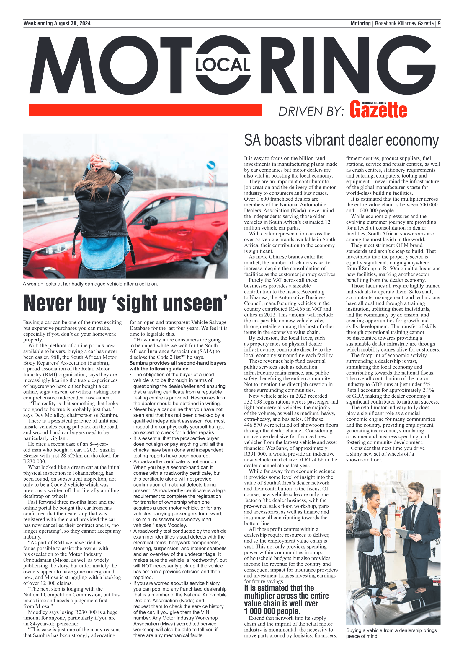 Rosebank Killarney Gazette 30 August 2024 page 9