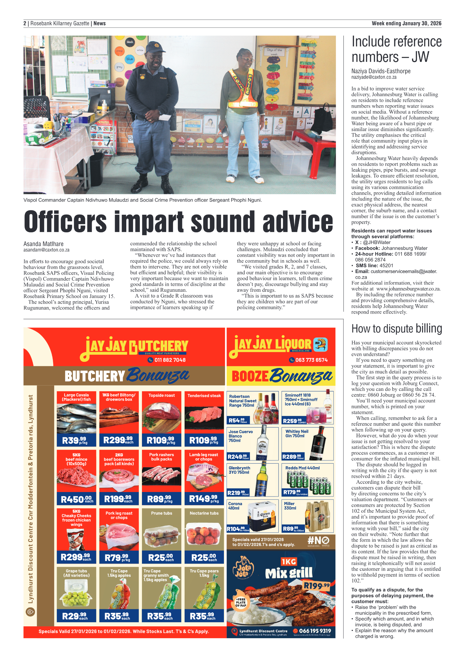 Rosebank Killarney Gazette 30 January 2026 page 2