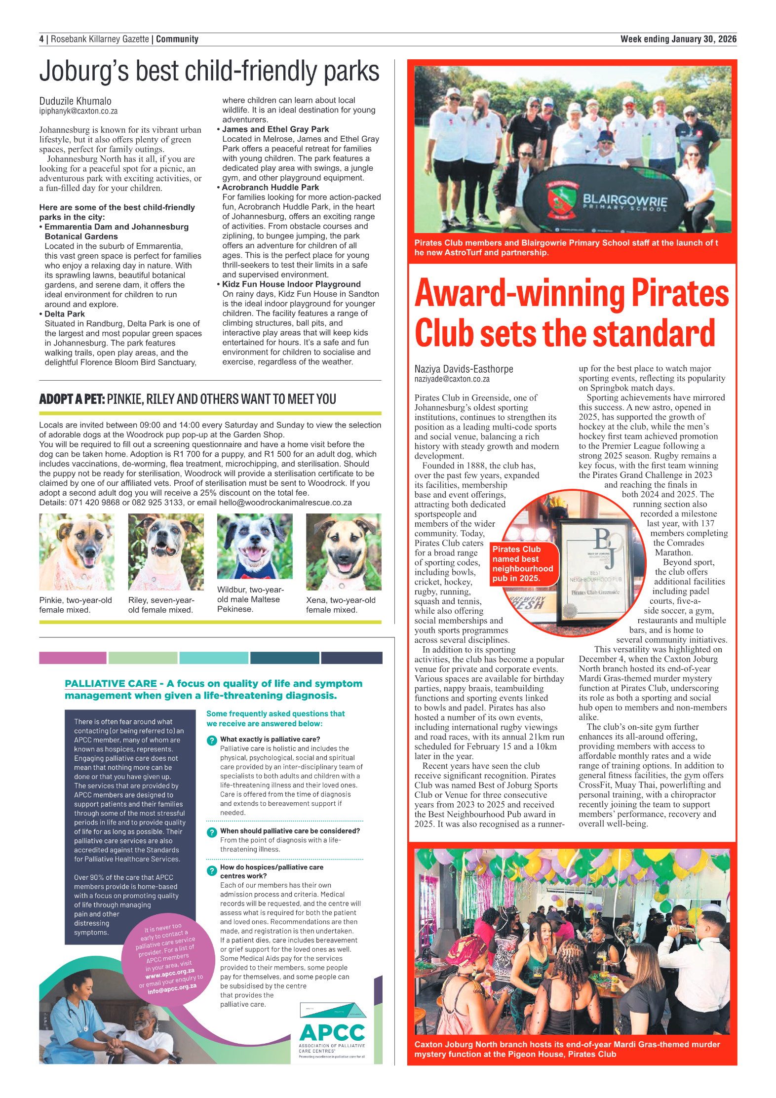 Rosebank Killarney Gazette 30 January 2026 page 4