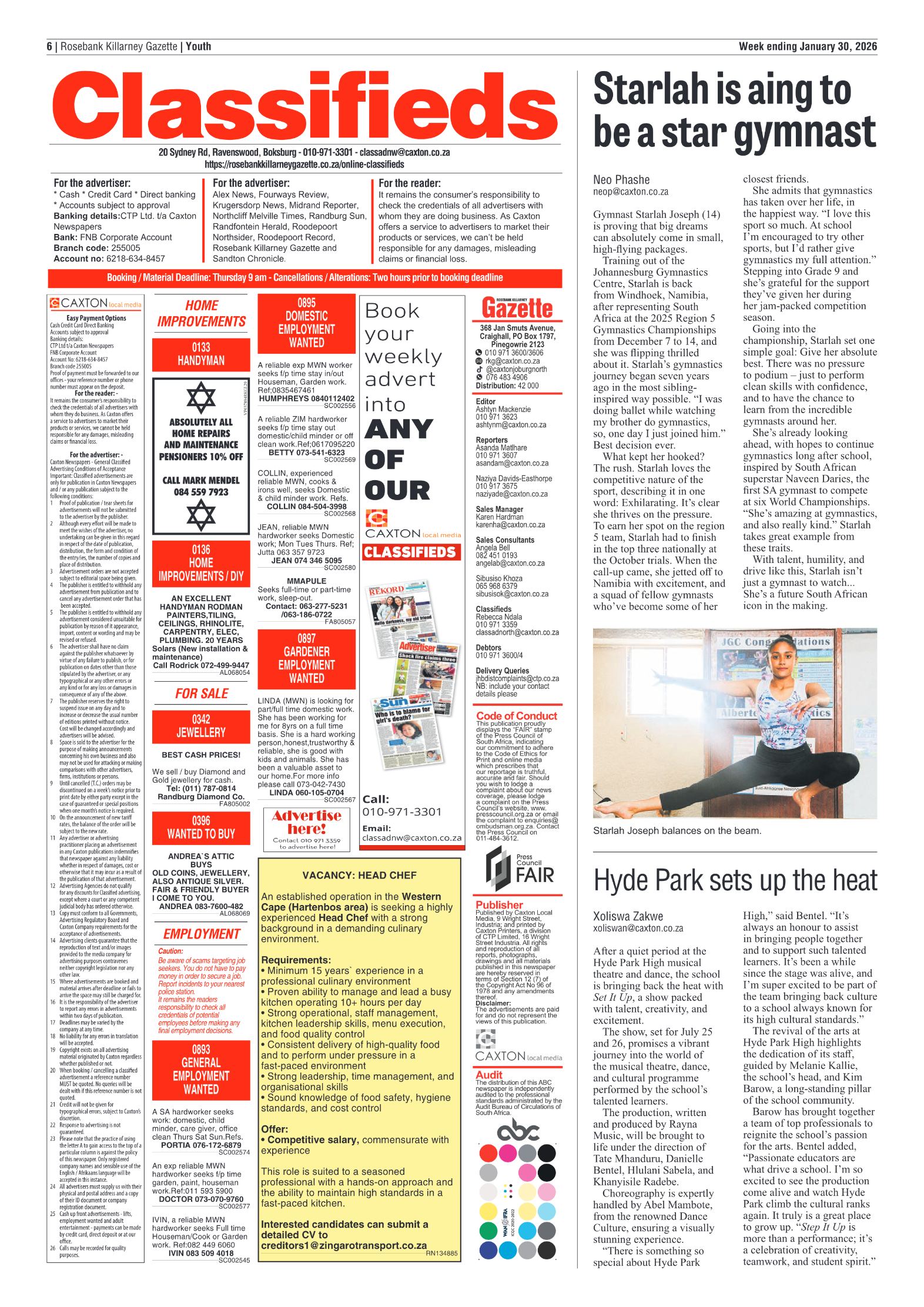 Rosebank Killarney Gazette 30 January 2026 page 6