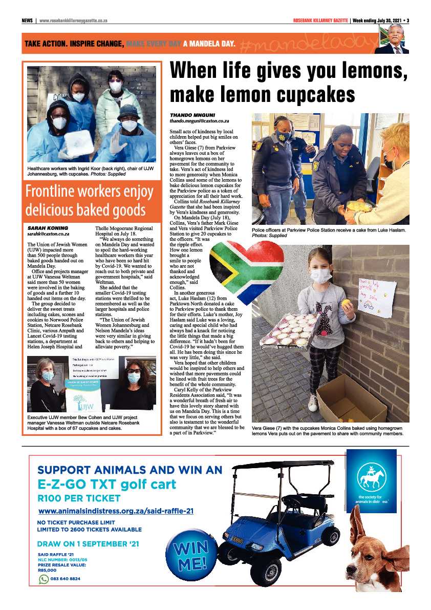 Rosebank Killarney Gazette 30 July 2021 page 3
