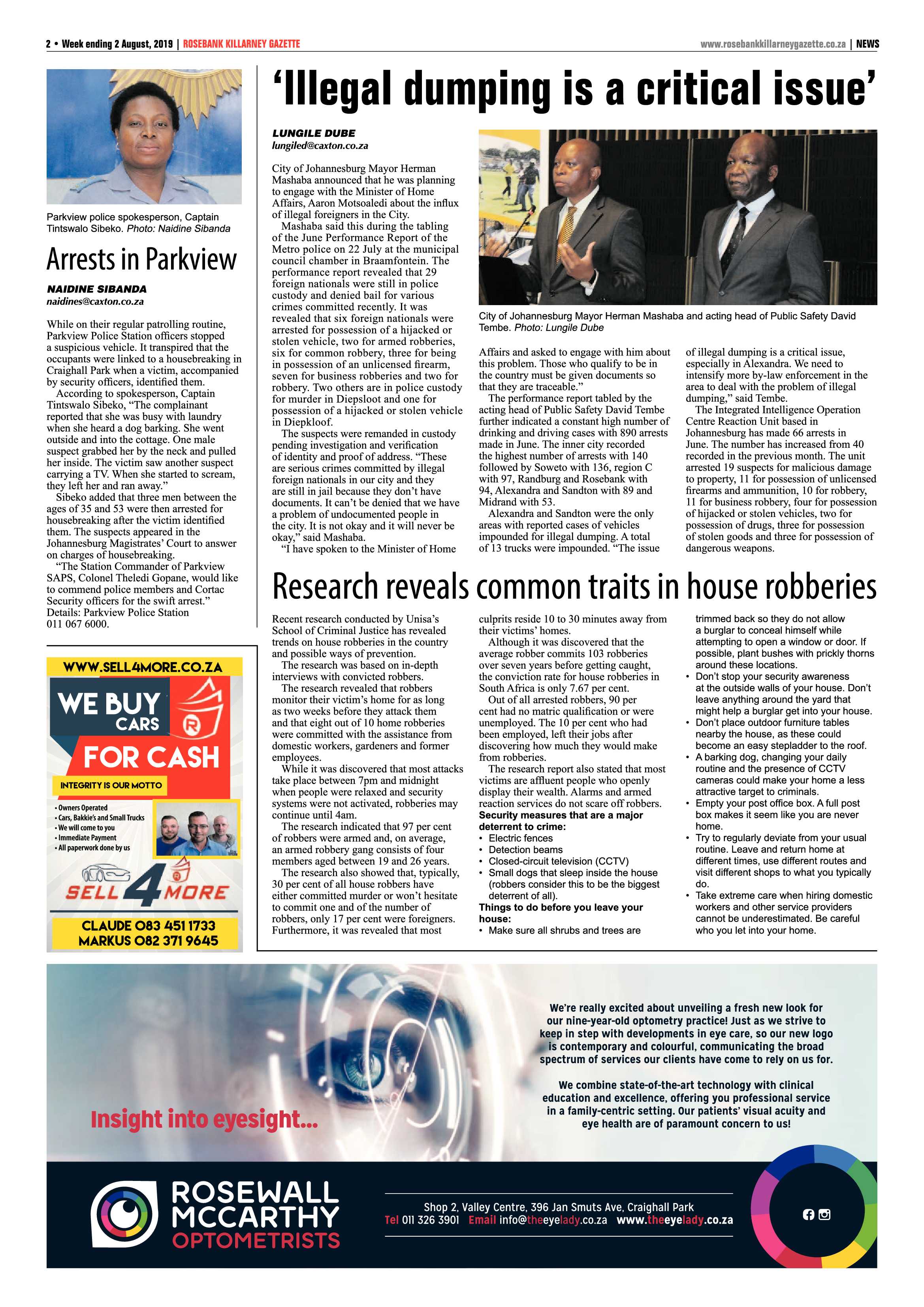 Rosebank Killarney Gazette 30 July, 2019 page 2