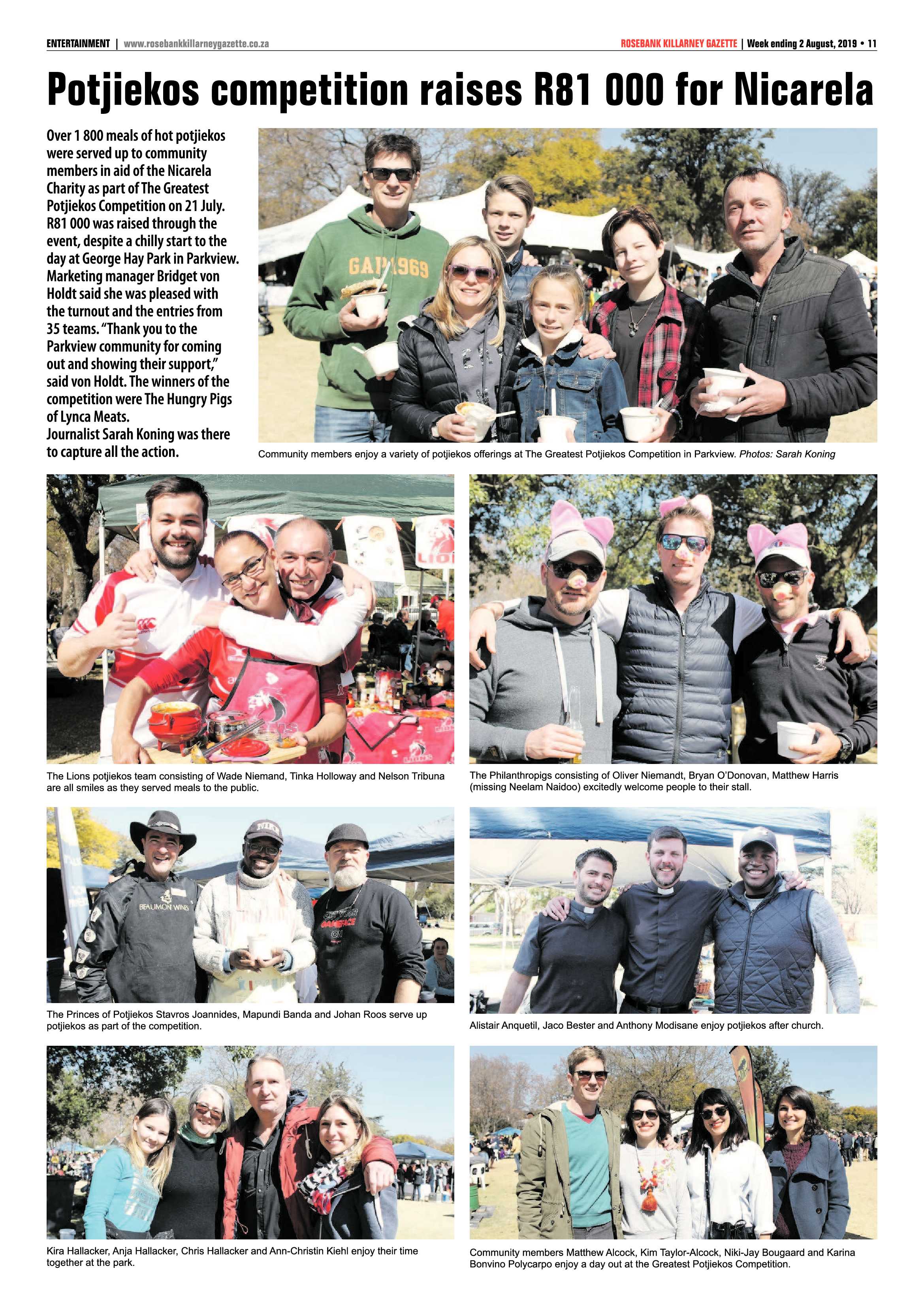 Rosebank Killarney Gazette 30 July, 2019 page 27