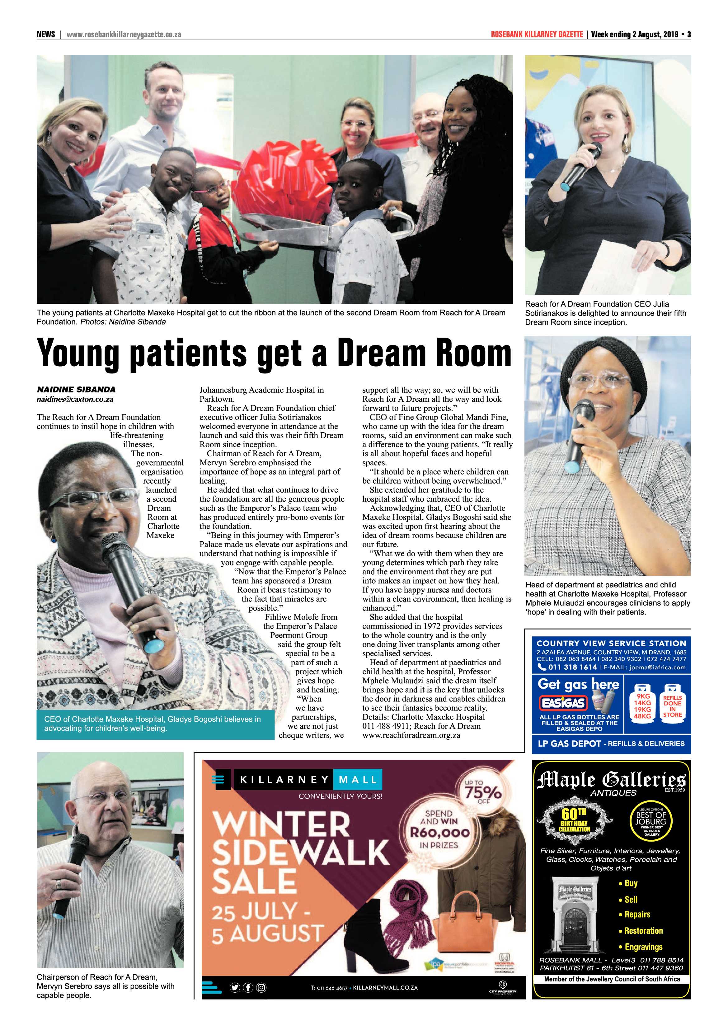 Rosebank Killarney Gazette 30 July, 2019 page 3