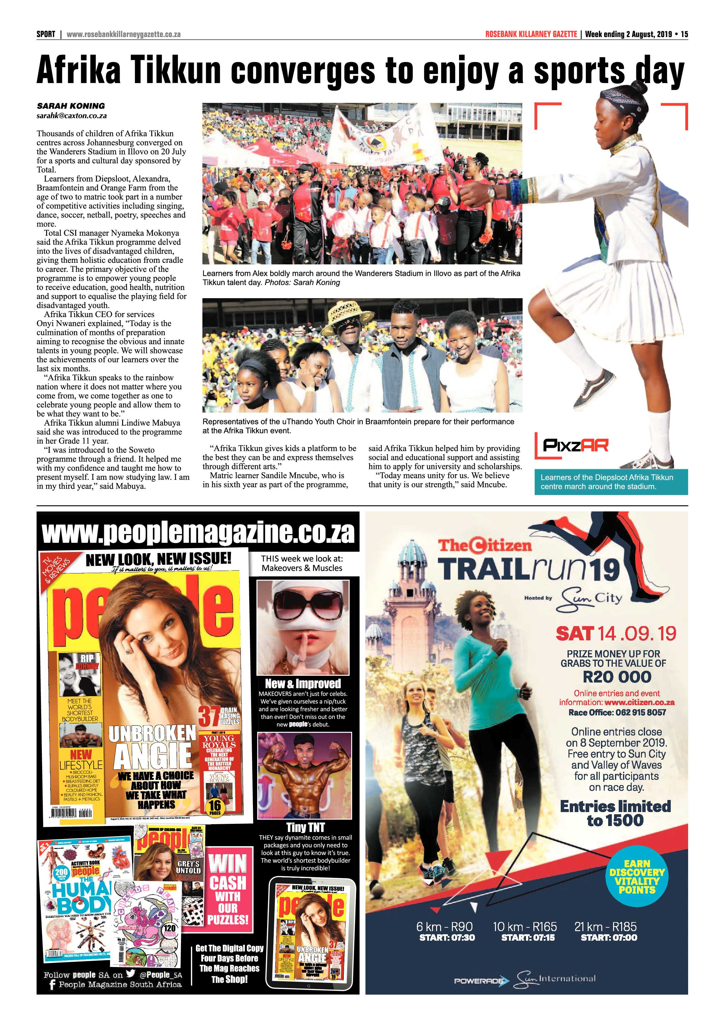 Rosebank Killarney Gazette 30 July, 2019 page 31