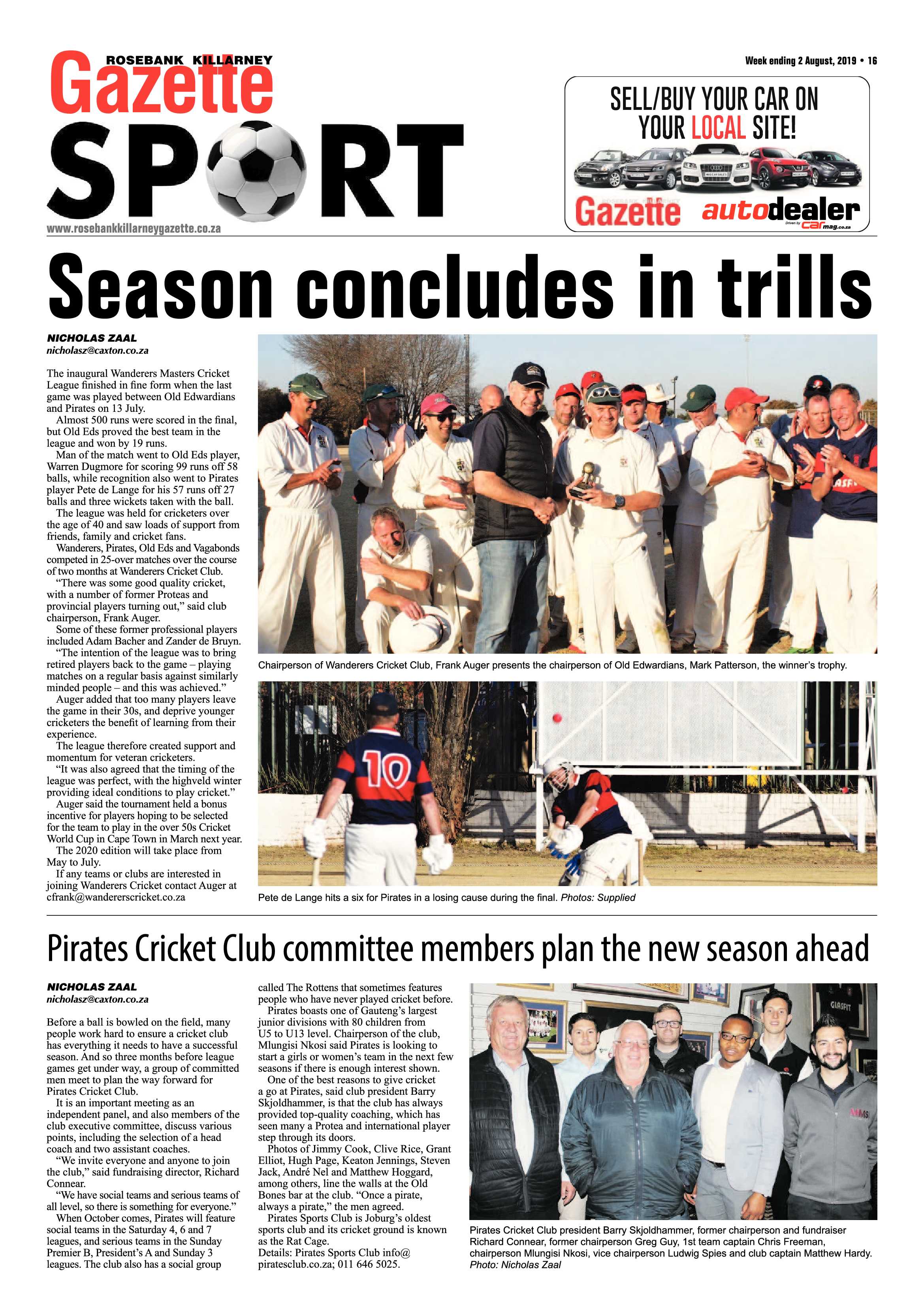Rosebank Killarney Gazette 30 July, 2019 page 32