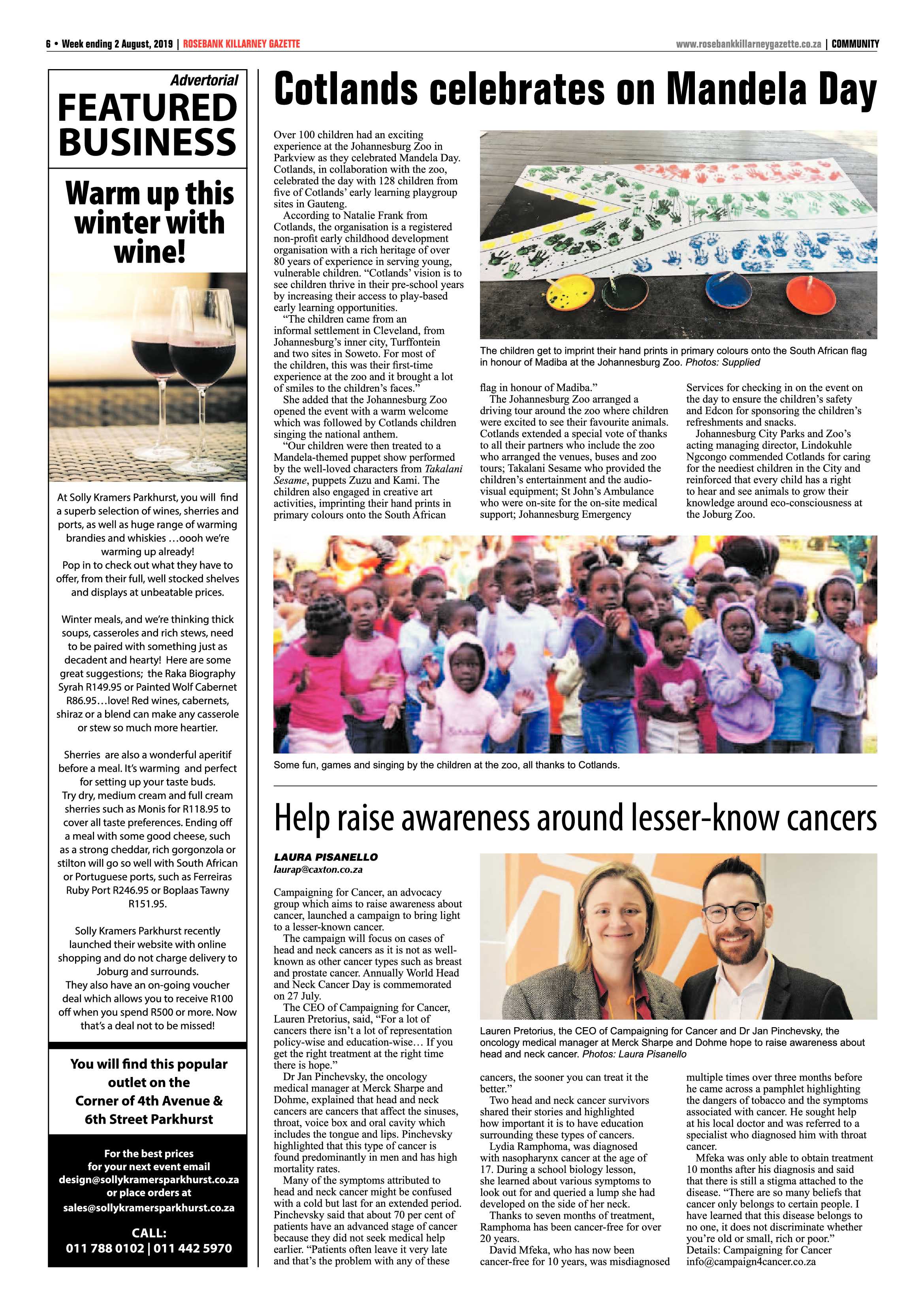 Rosebank Killarney Gazette 30 July, 2019 page 6