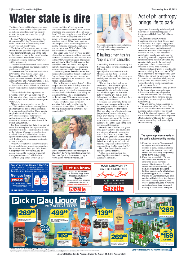 Rosebank Killarney Gazette 30 June 2023 page 2