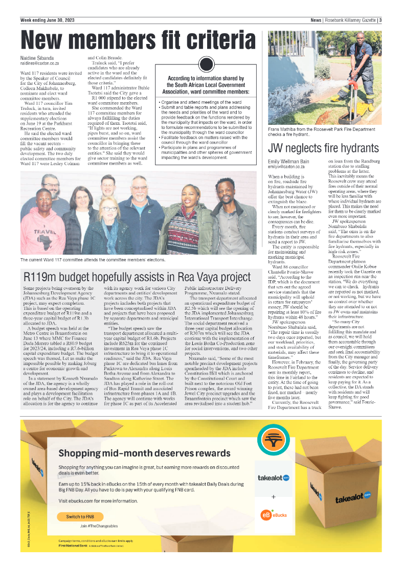 Rosebank Killarney Gazette 30 June 2023 page 3