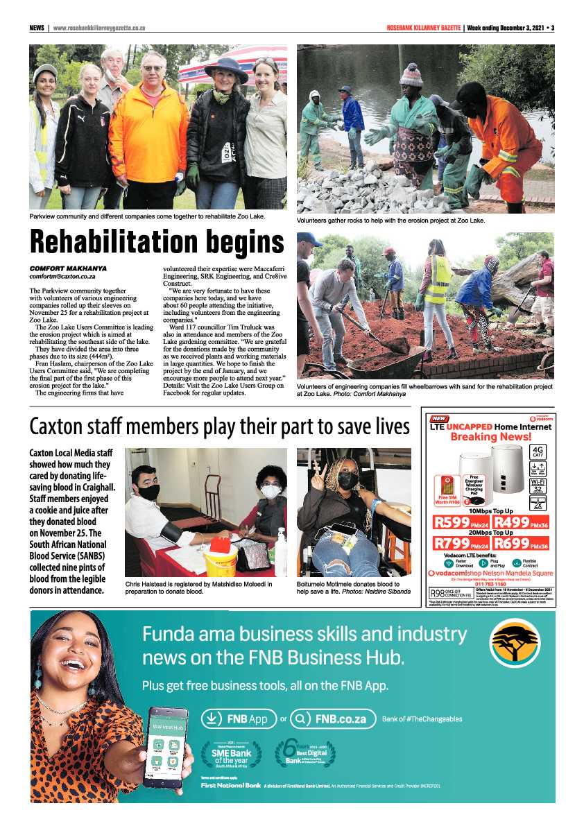 Rosebank Killarney Gazette 03 December 2021 page 3