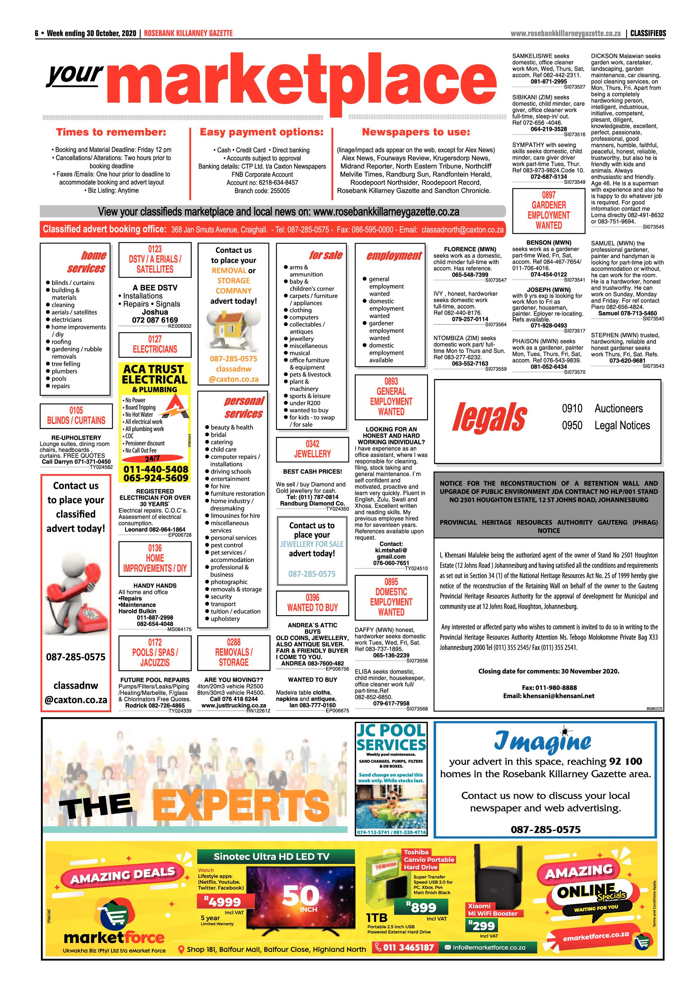 Rosebank Killarney Gazette 30 October 2020 page 6