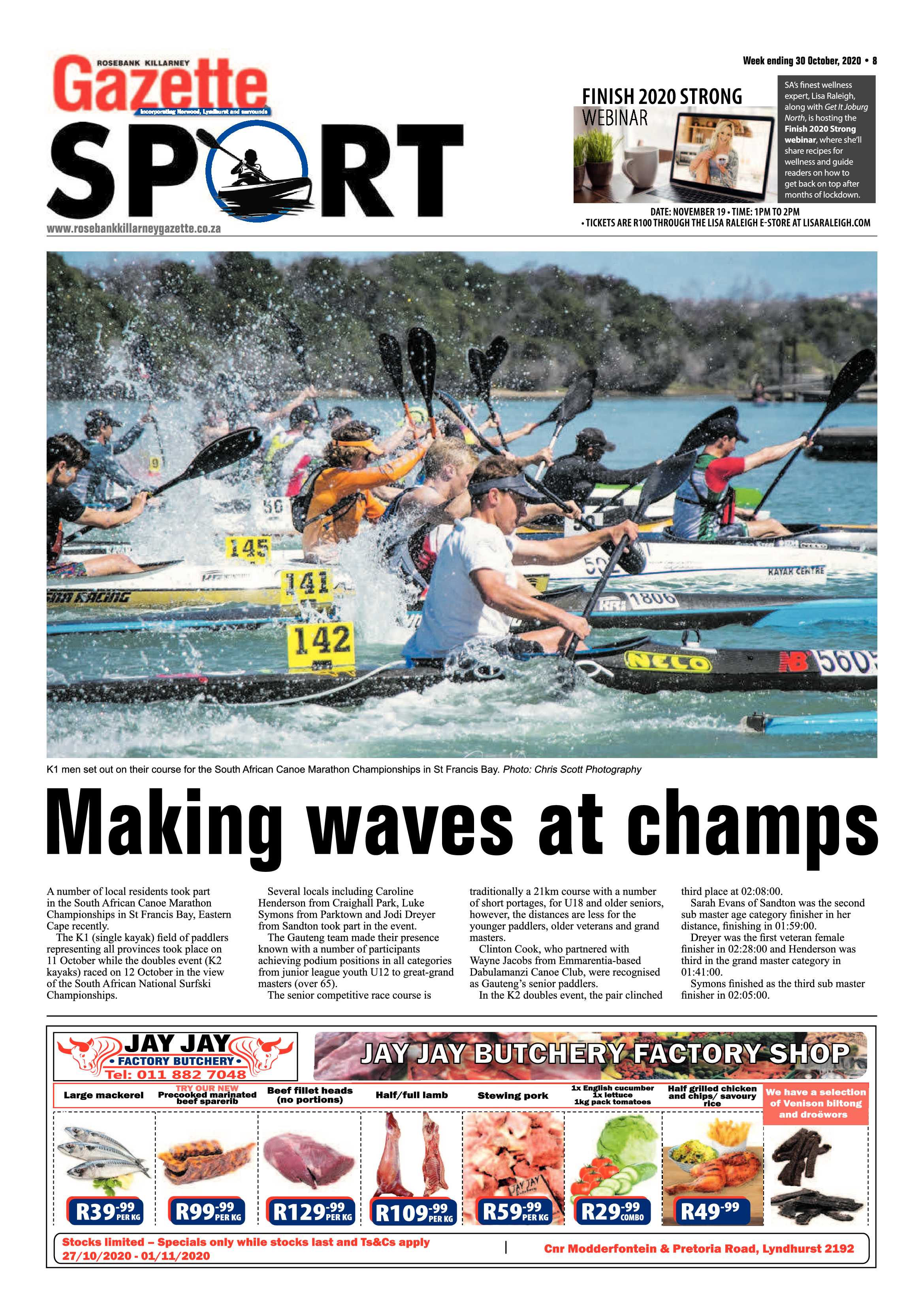 Rosebank Killarney Gazette 30 October 2020 page 8