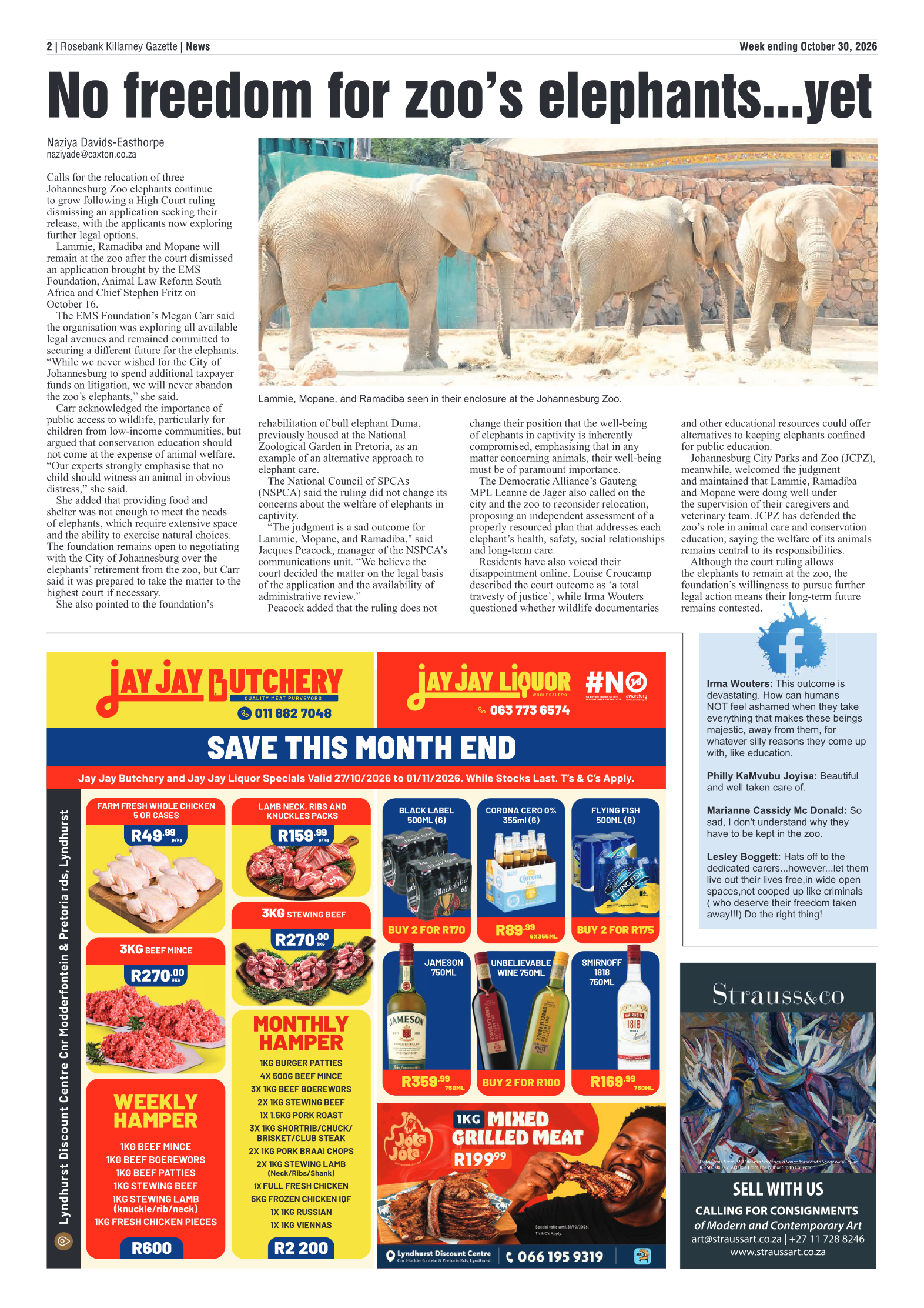 Rosebank Killarney Gazette 30 October 2026 page 2