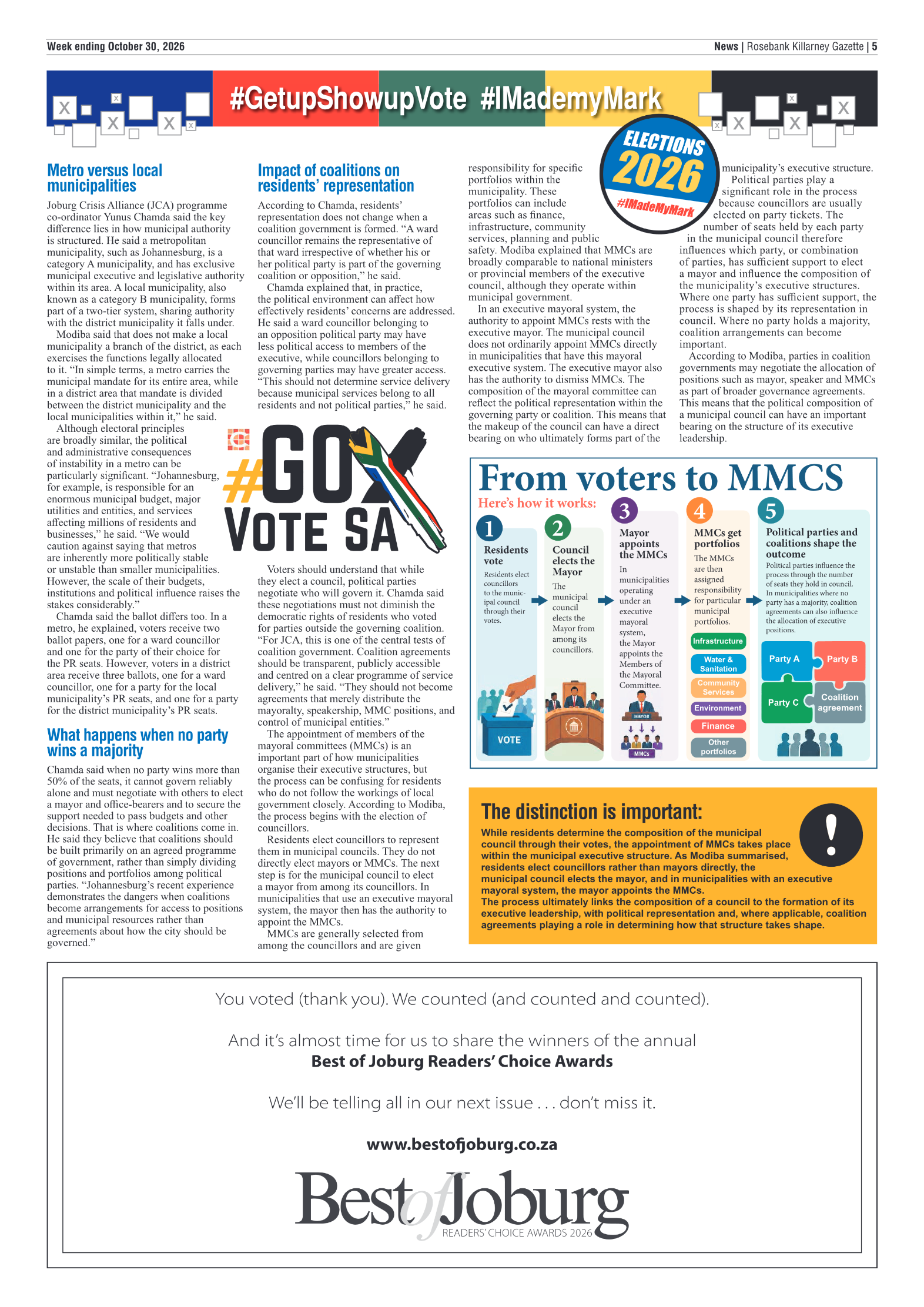 Rosebank Killarney Gazette 30 October 2026 page 5