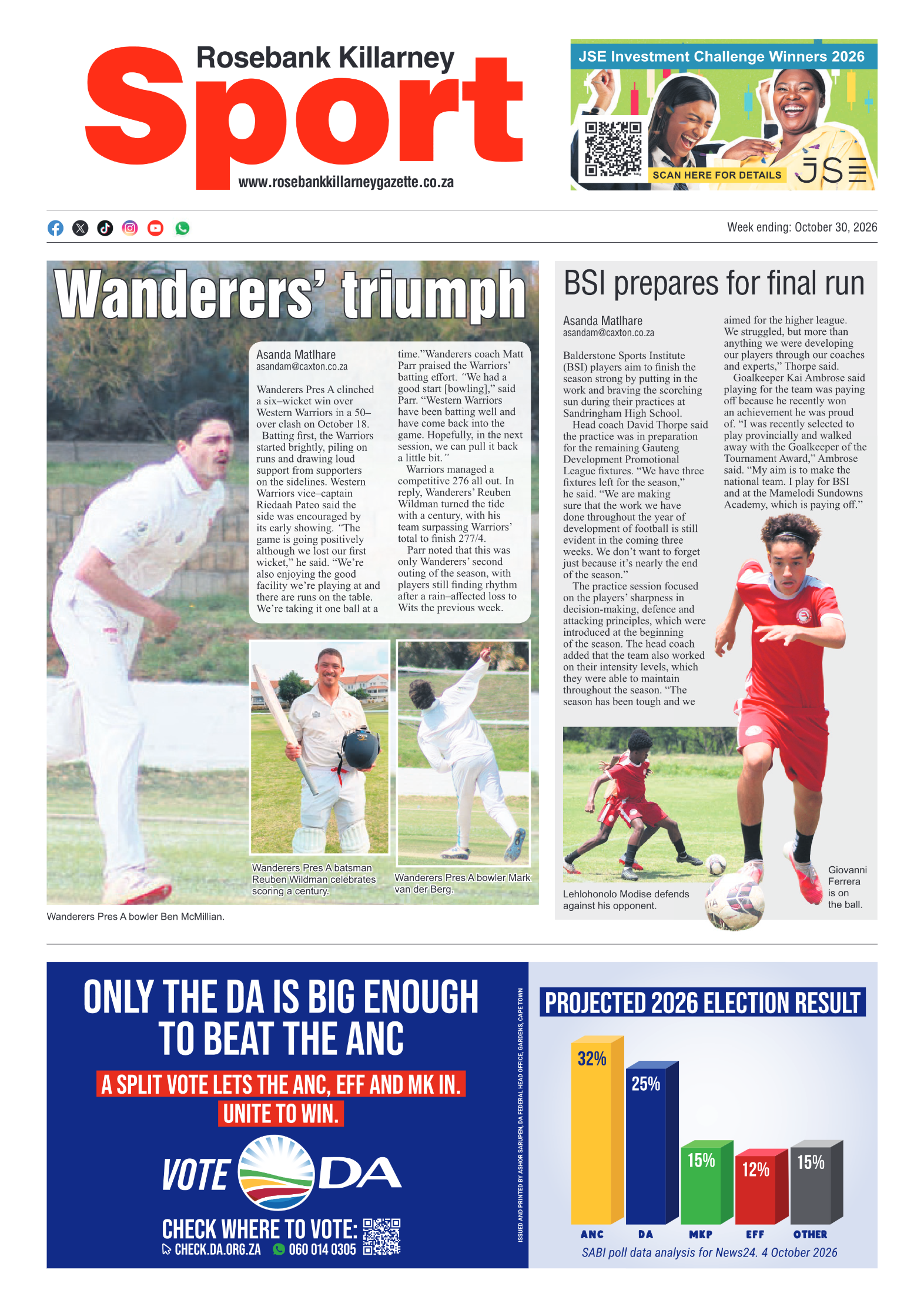 Rosebank Killarney Gazette 30 October 2026 page 8