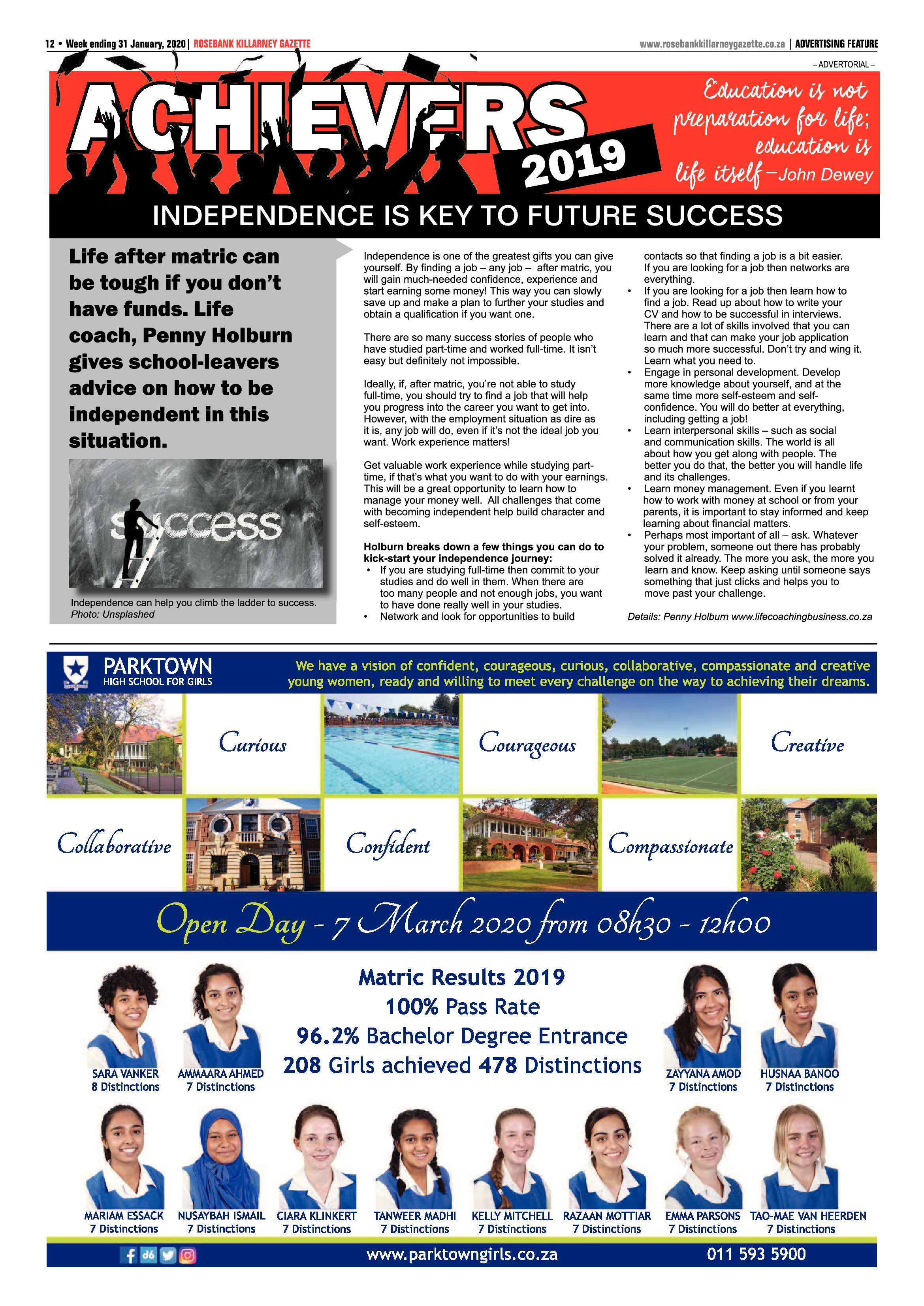 Rosebank Killarney Gazette 31 January 2020 page 12