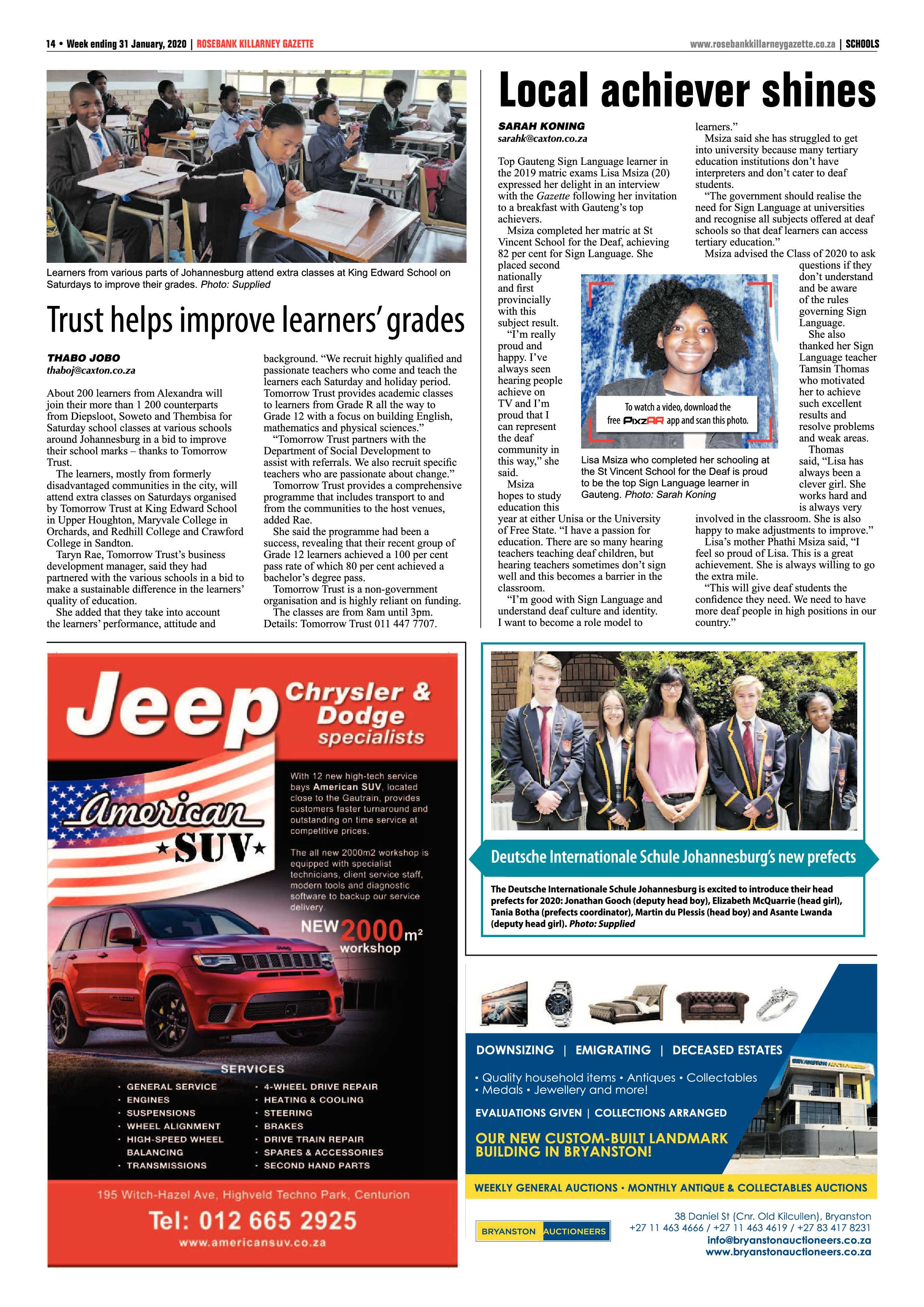 Rosebank Killarney Gazette 31 January 2020 page 14