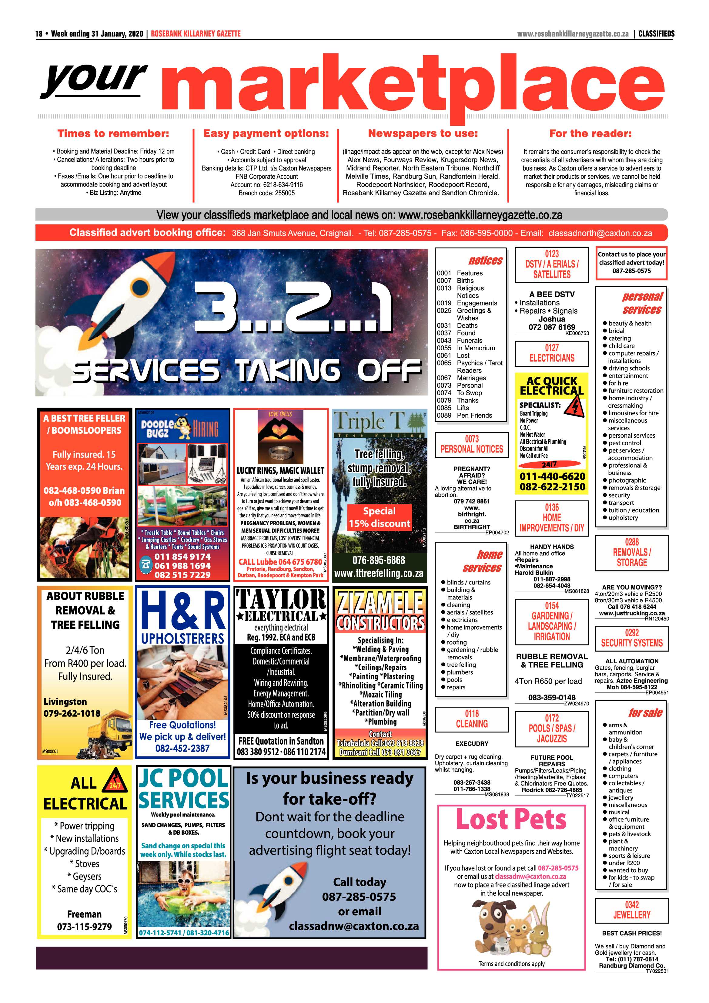 Rosebank Killarney Gazette 31 January 2020 page 18