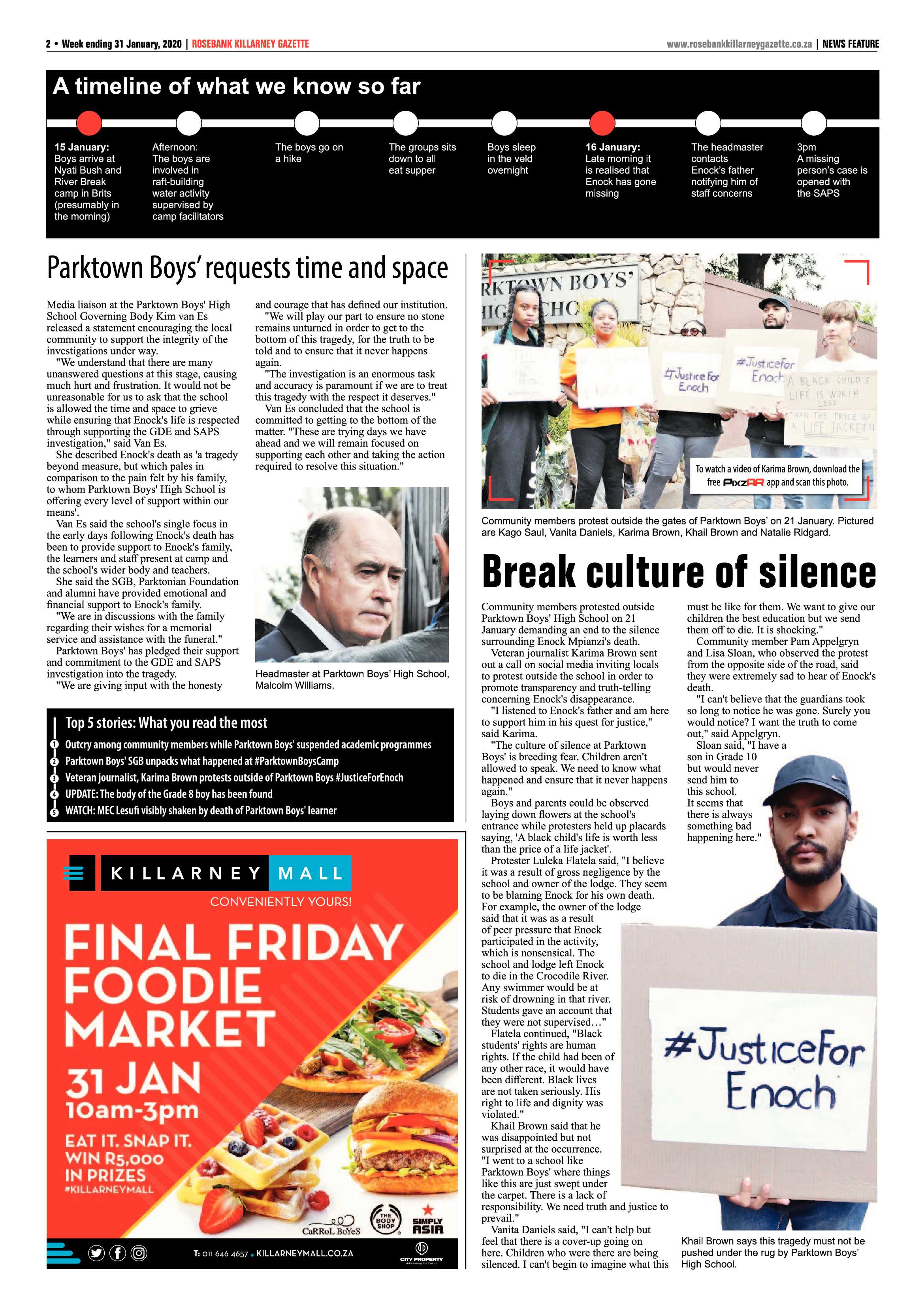 Rosebank Killarney Gazette 31 January 2020 page 2