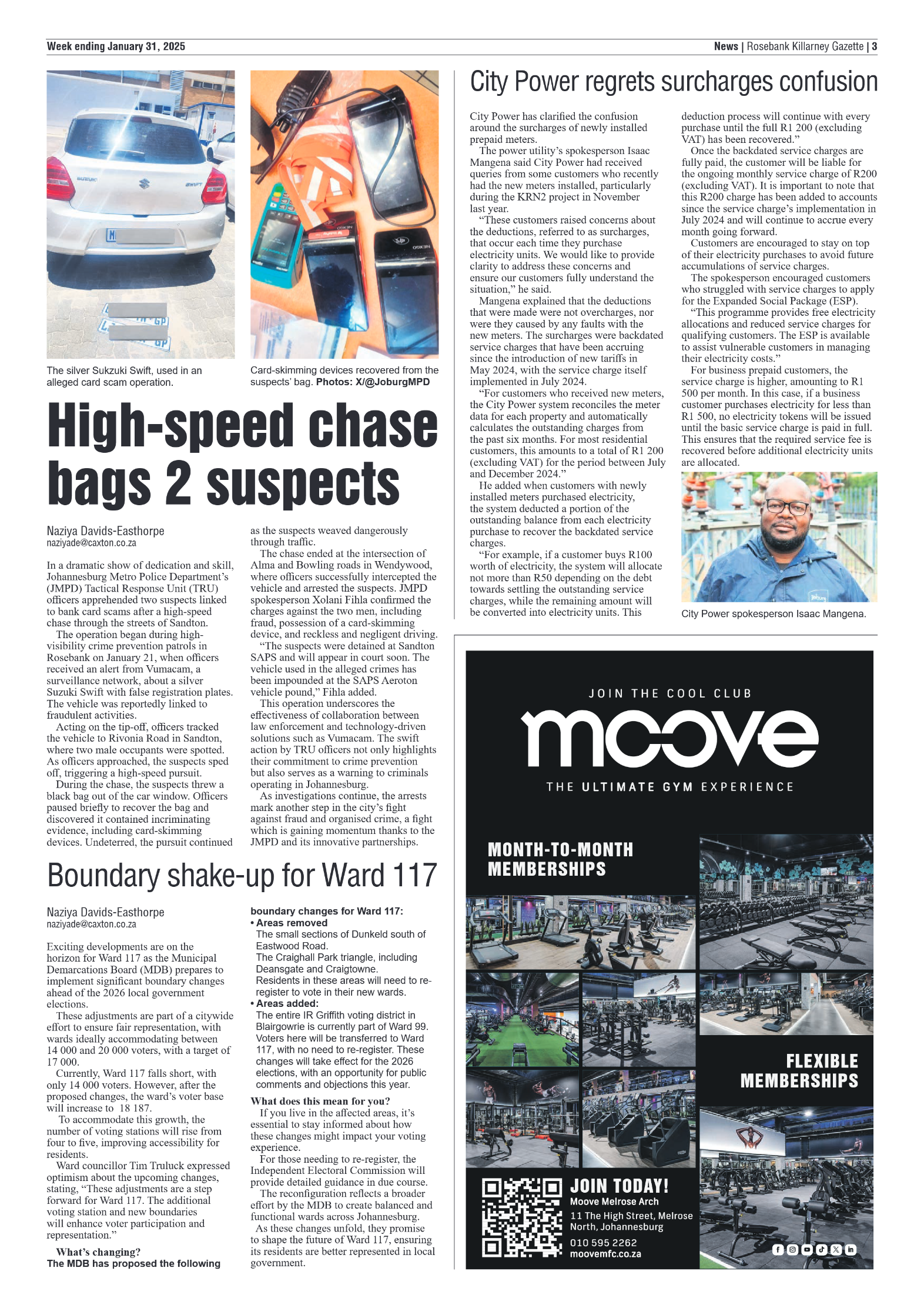 Rosebank Killarney Gazette 31 January 2025 page 3