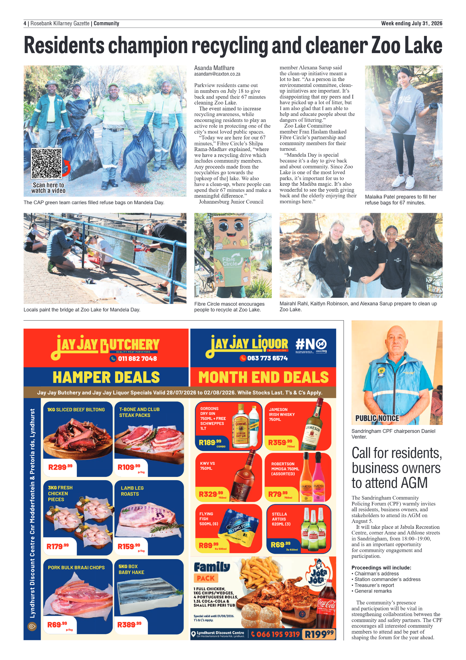 Rosebank Killarney Gazette 31 July 2026 page 4