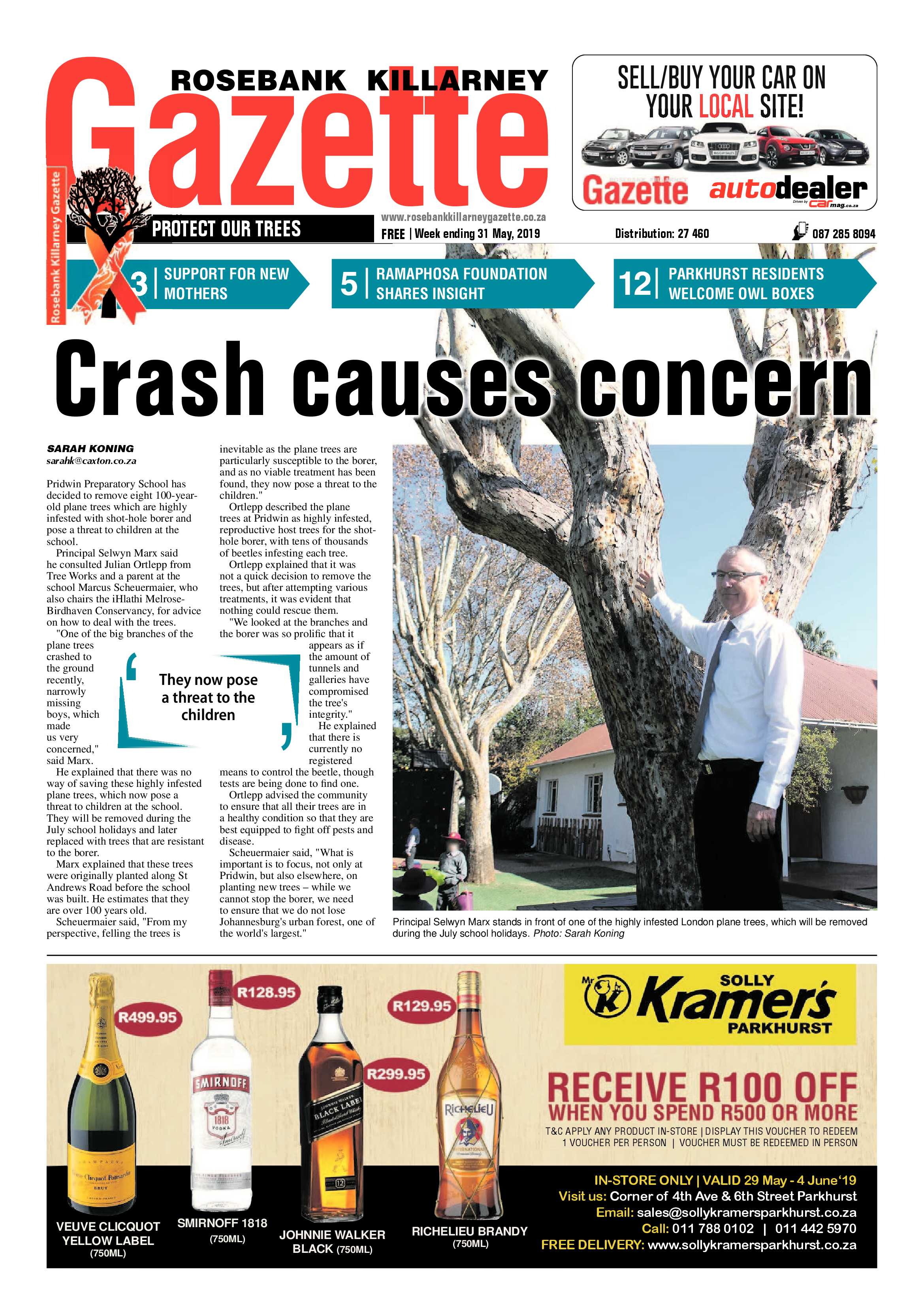 Rosebank Killarney Gazette 31 May, 2019 page 1