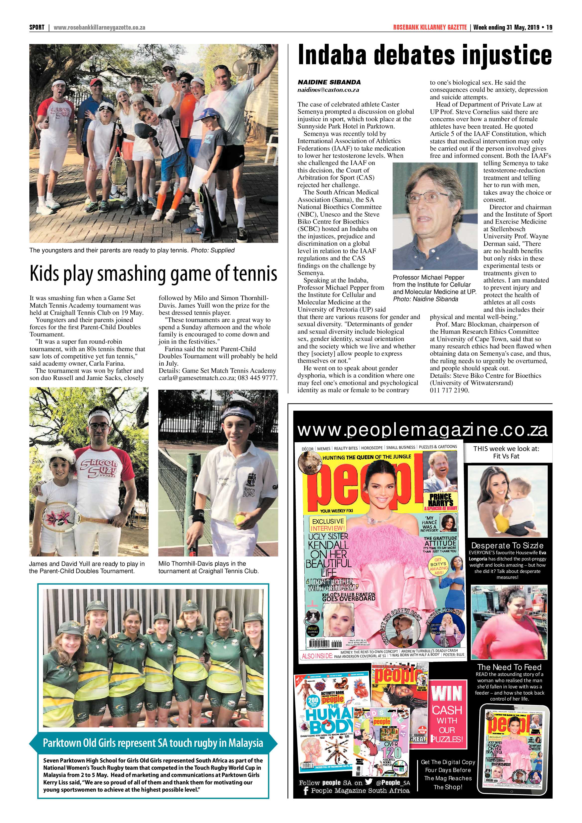 Rosebank Killarney Gazette 31 May, 2019 page 19