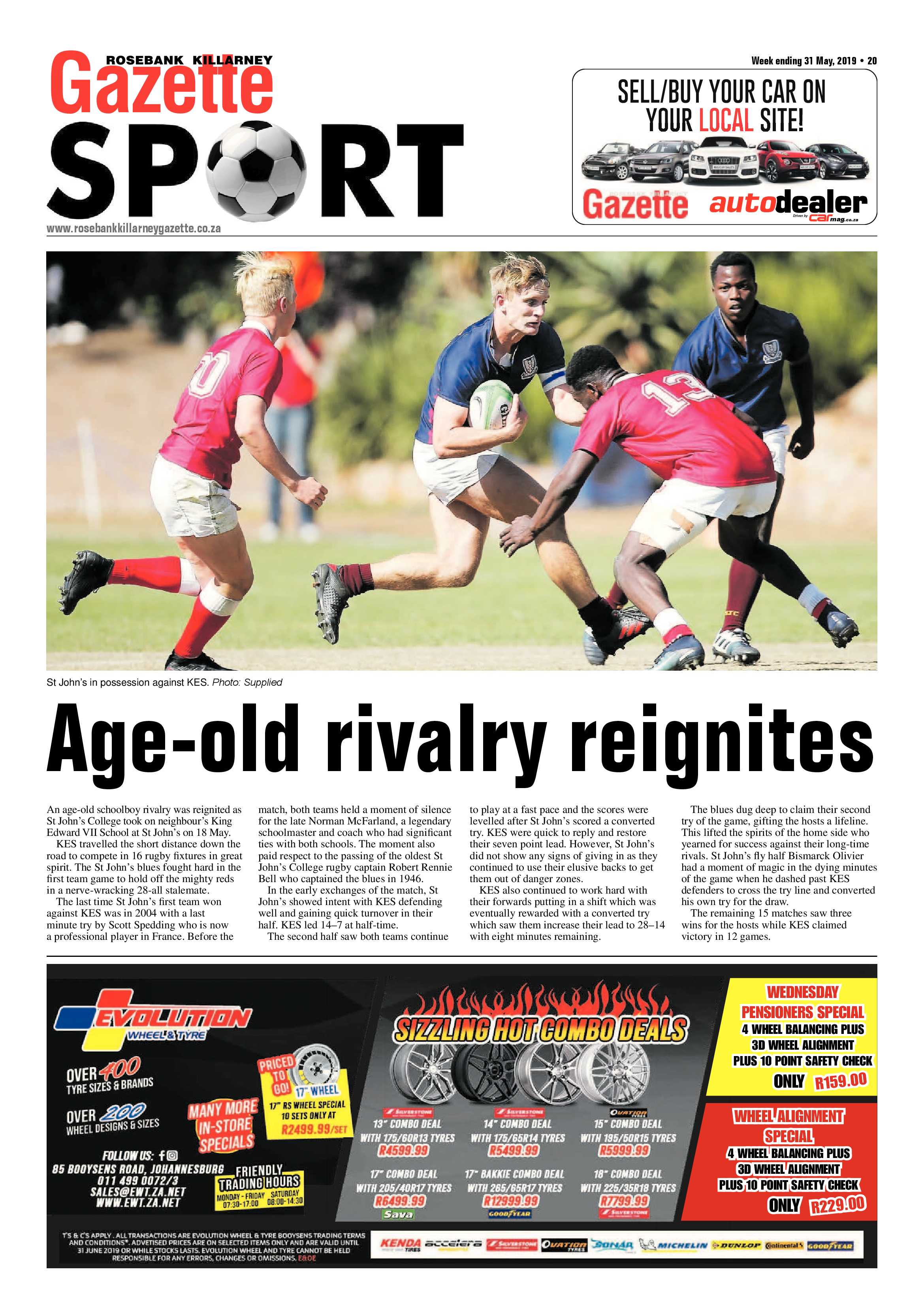 Rosebank Killarney Gazette 31 May, 2019 page 20