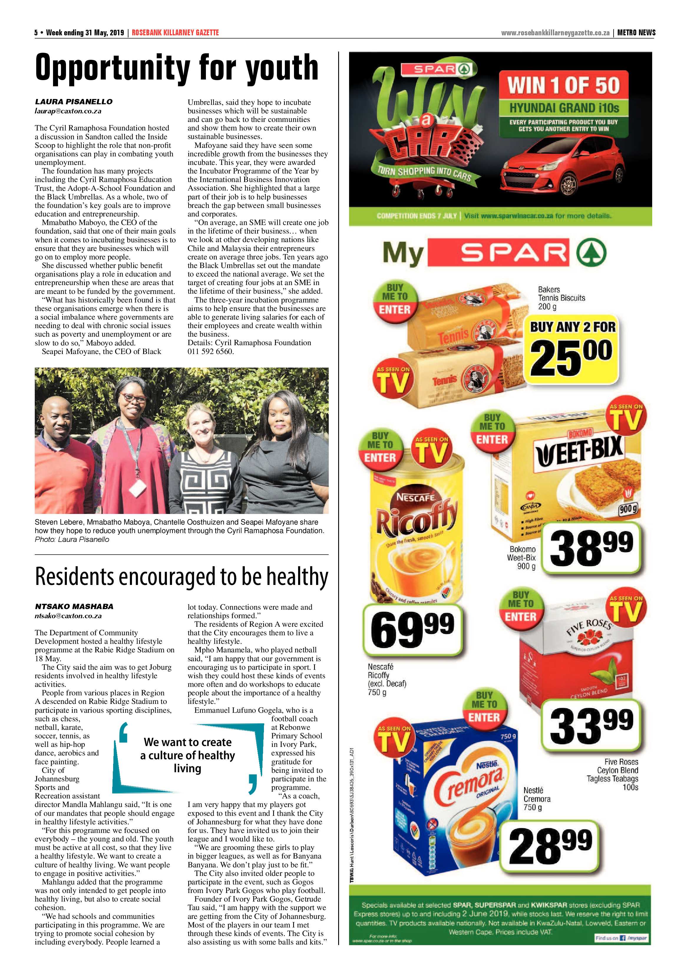 Rosebank Killarney Gazette 31 May, 2019 page 5