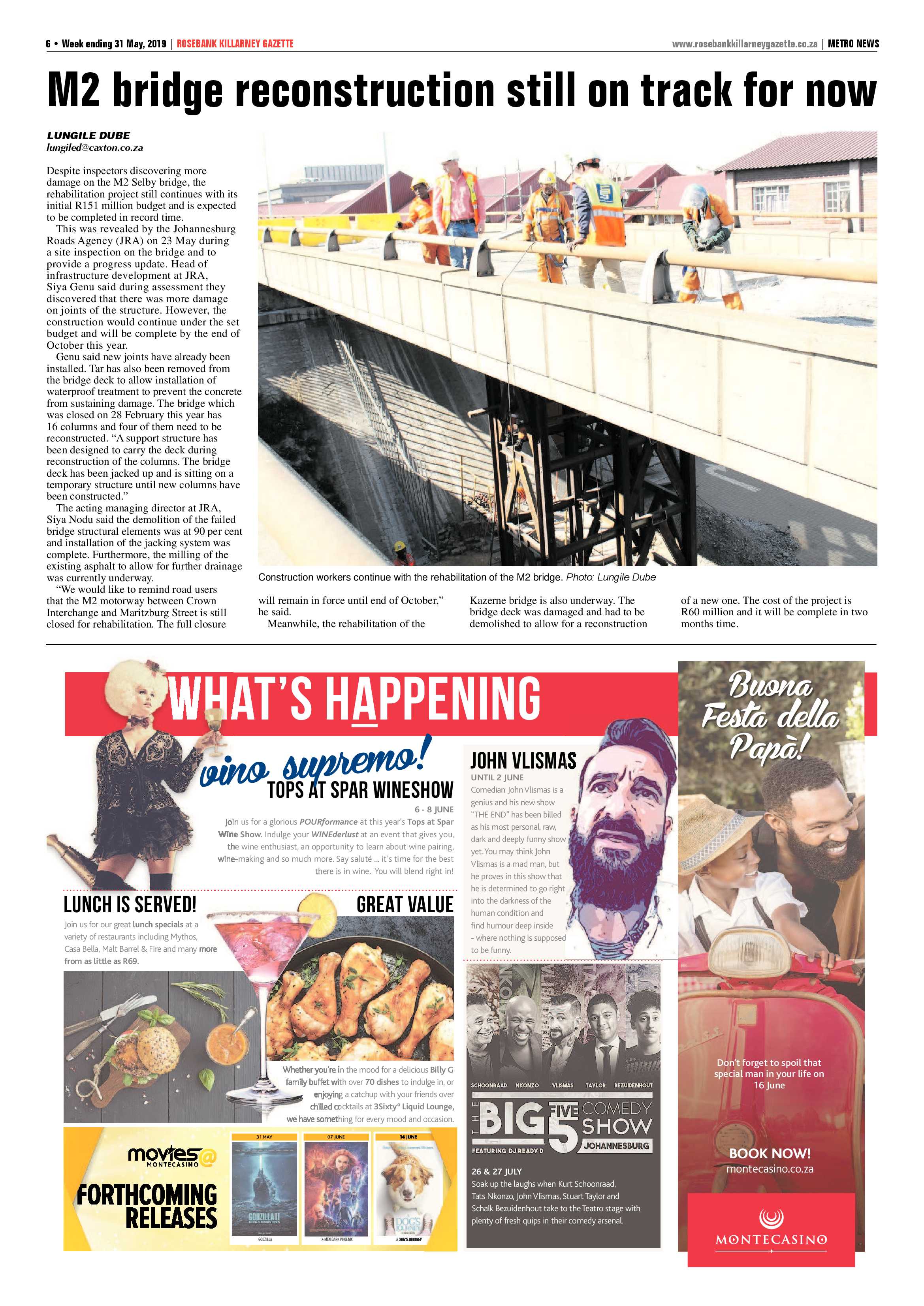 Rosebank Killarney Gazette 31 May, 2019 page 6
