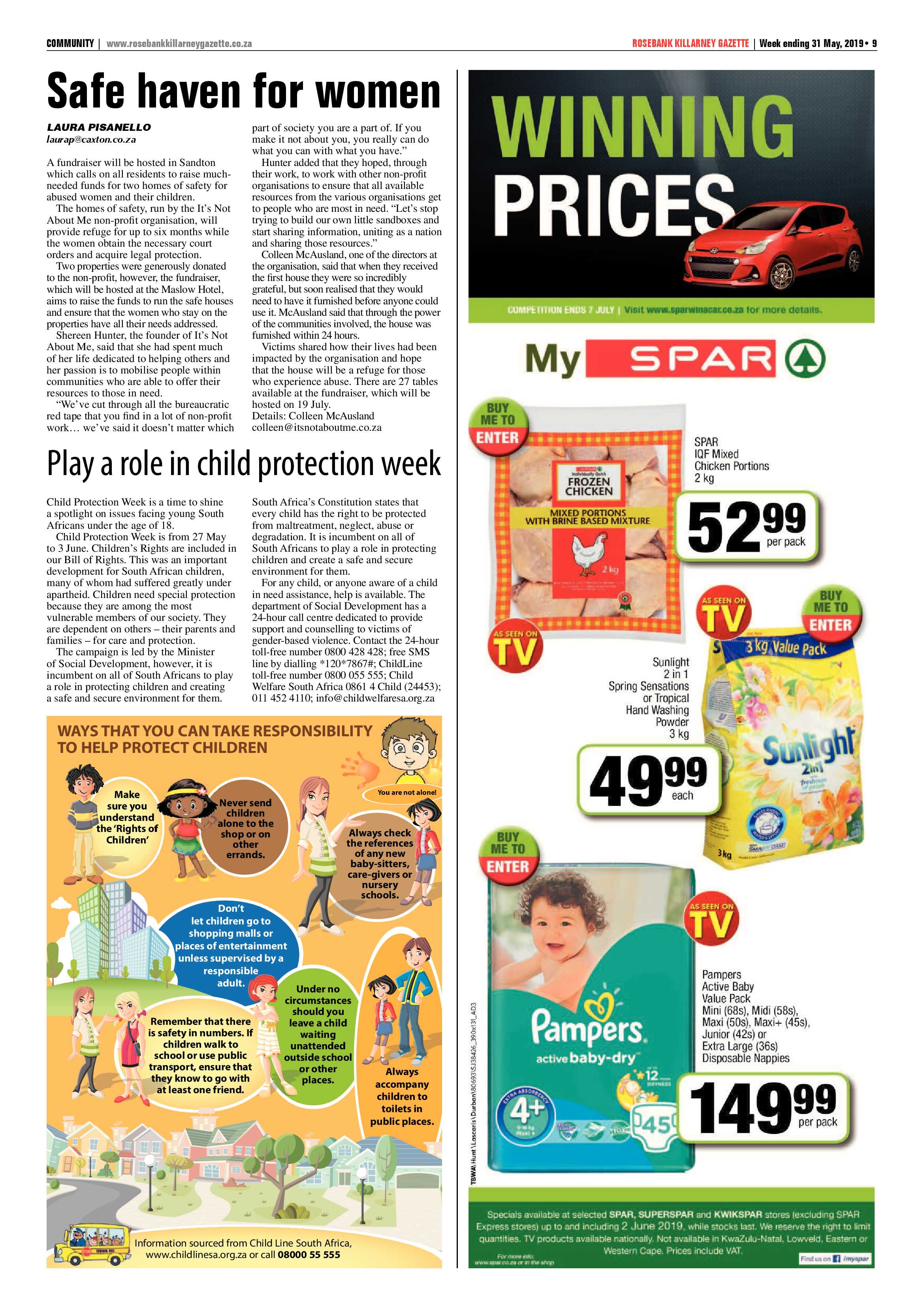 Rosebank Killarney Gazette 31 May, 2019 page 9