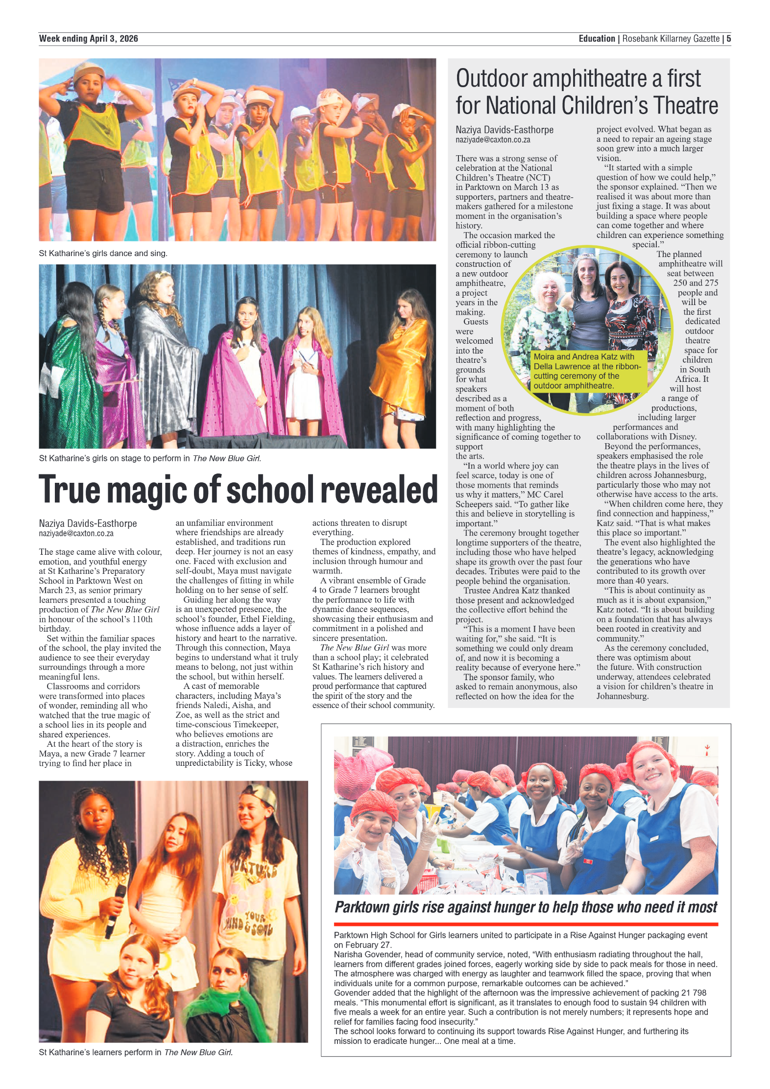 Rosebank Killarney Gazette 3 April 2026 page 5