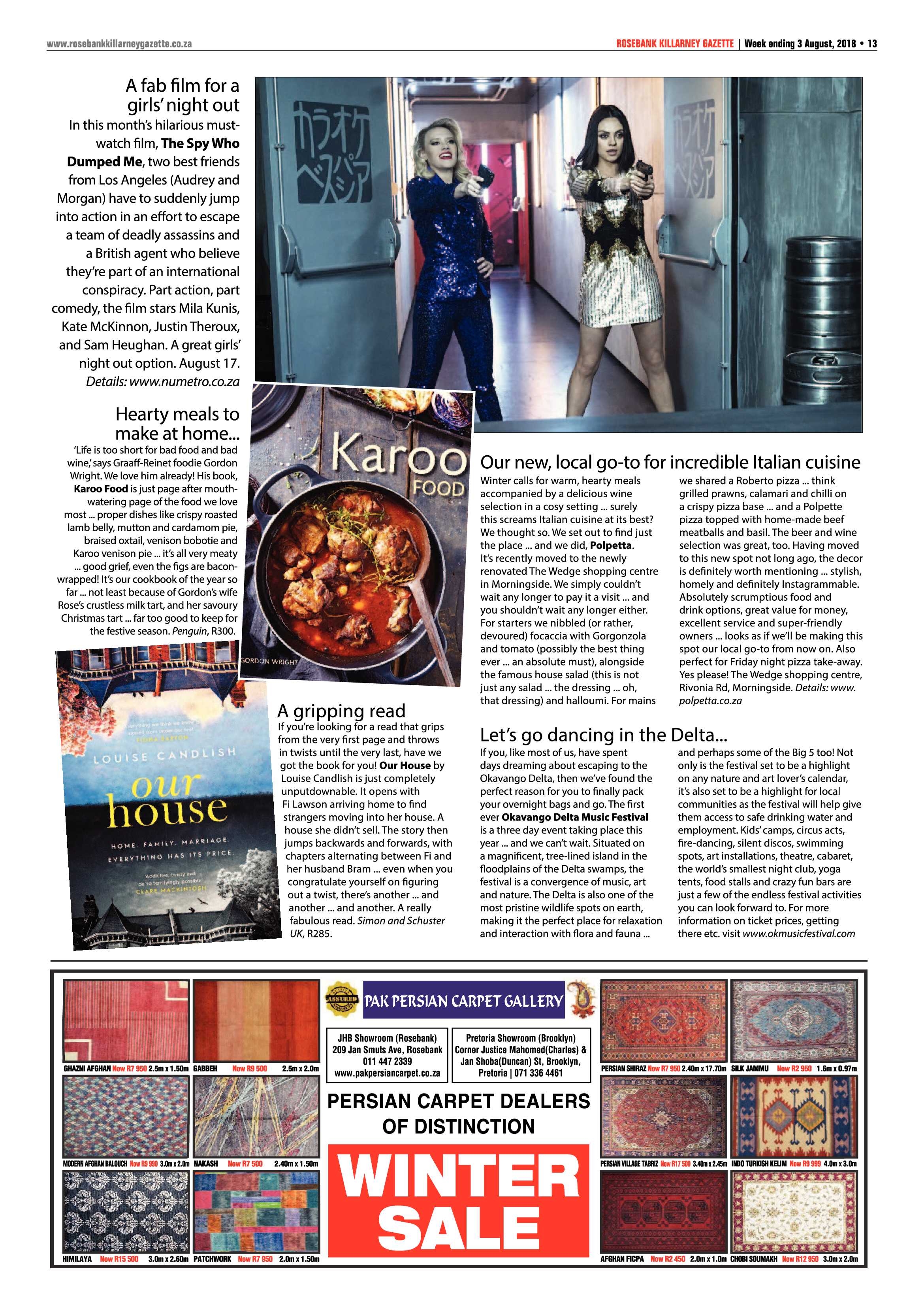 Rosebank Killarney Gazette 3 August 2018 page 13